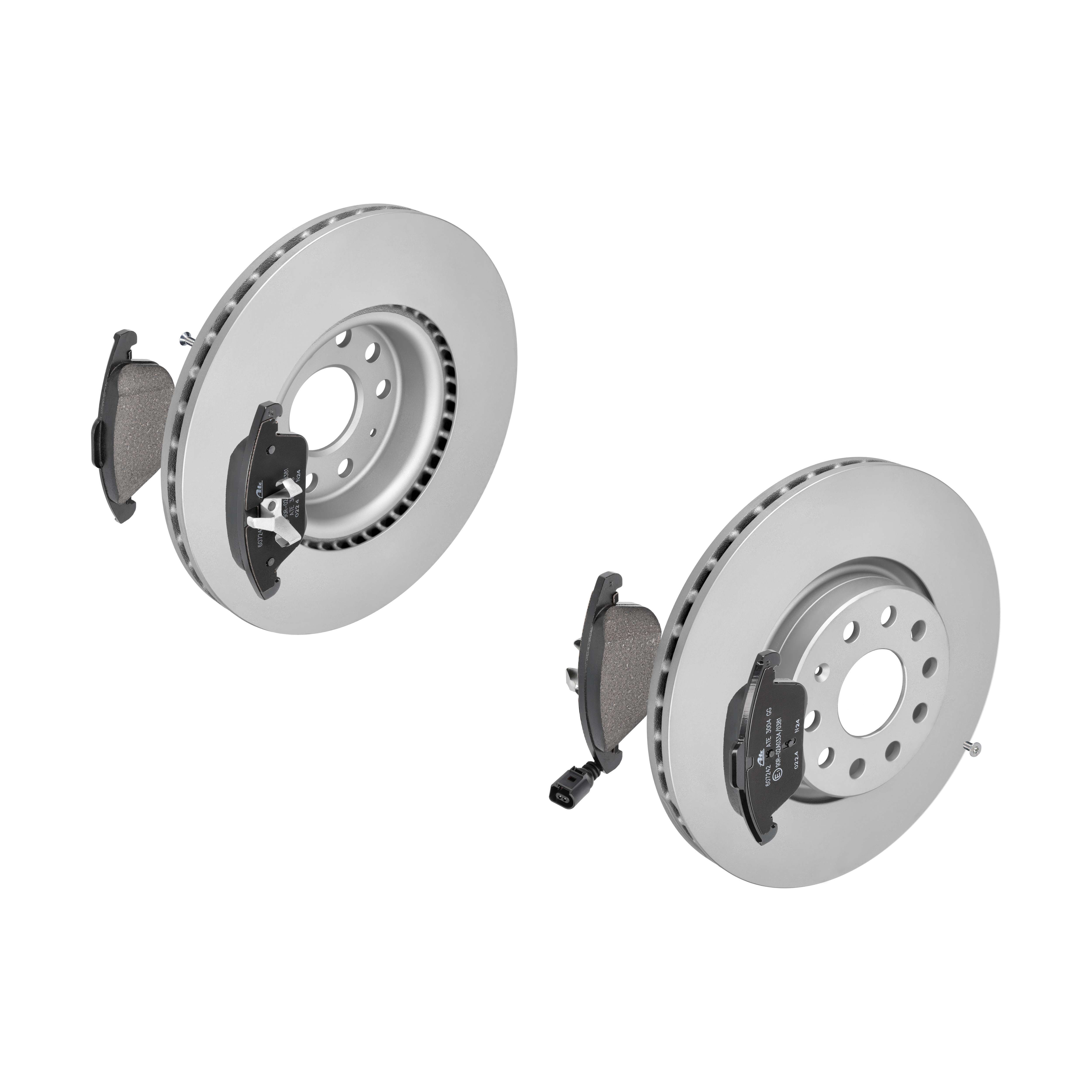 ATE Bremsesæt, skivebremser 142021829 foraksel ventileret 312mm 25mm for VAG SKODA