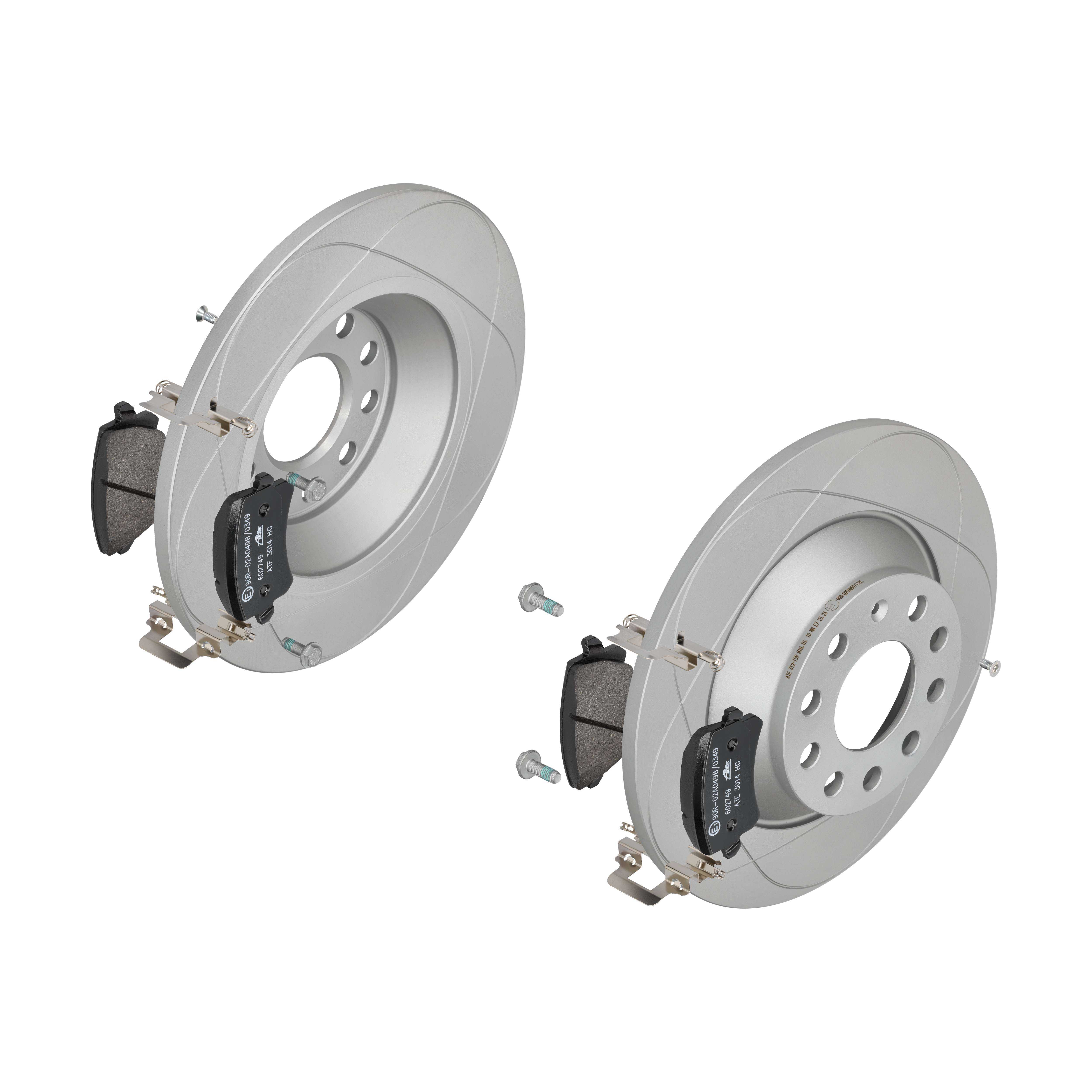 ATE Bremsesæt, skivebremser 142042748 bagaksel fuld 302mm 12mm for SEAT SKODA VAG
