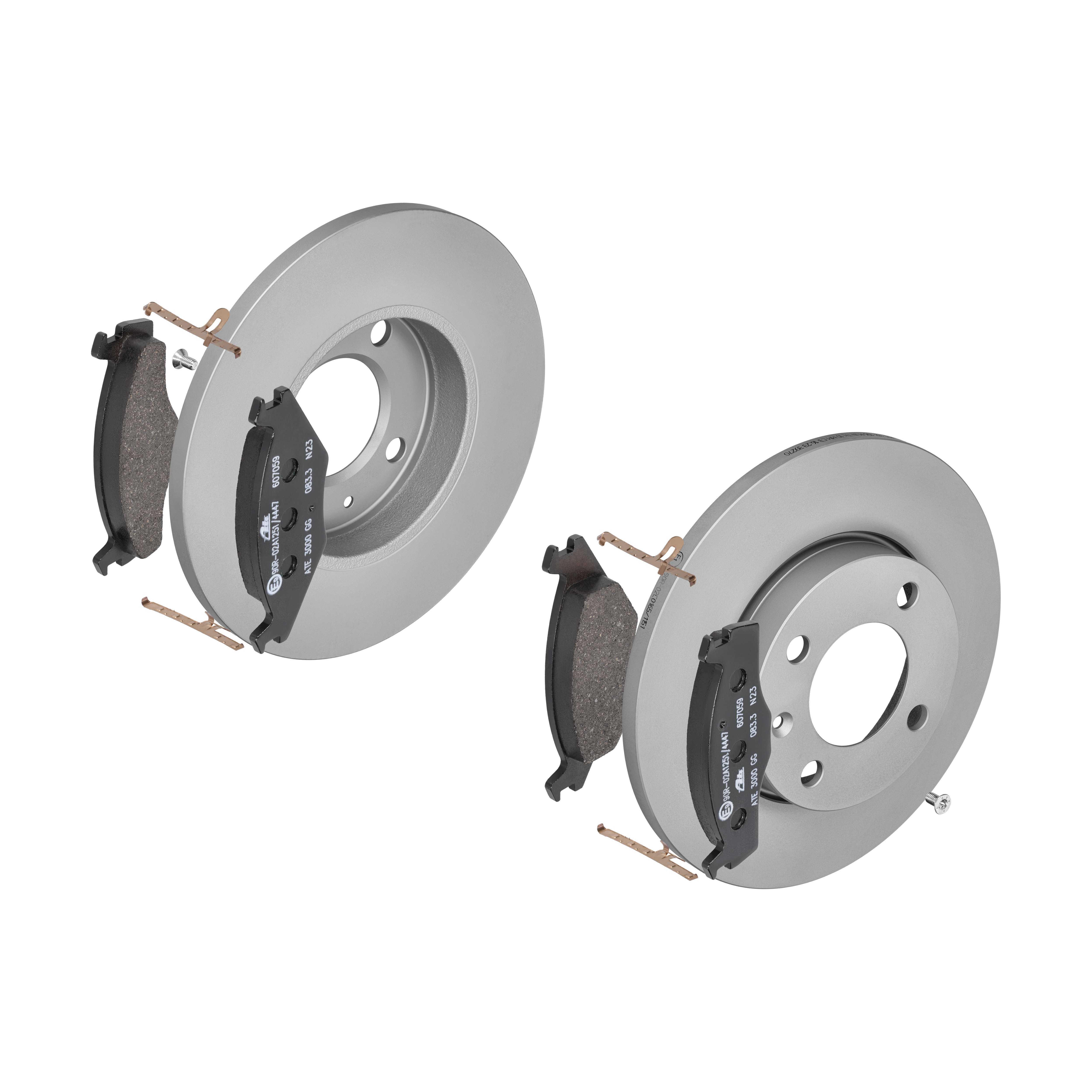 ATE Bremsesæt, skivebremser 142021719 foraksel fuld 239mm 12mm for VAG SEAT