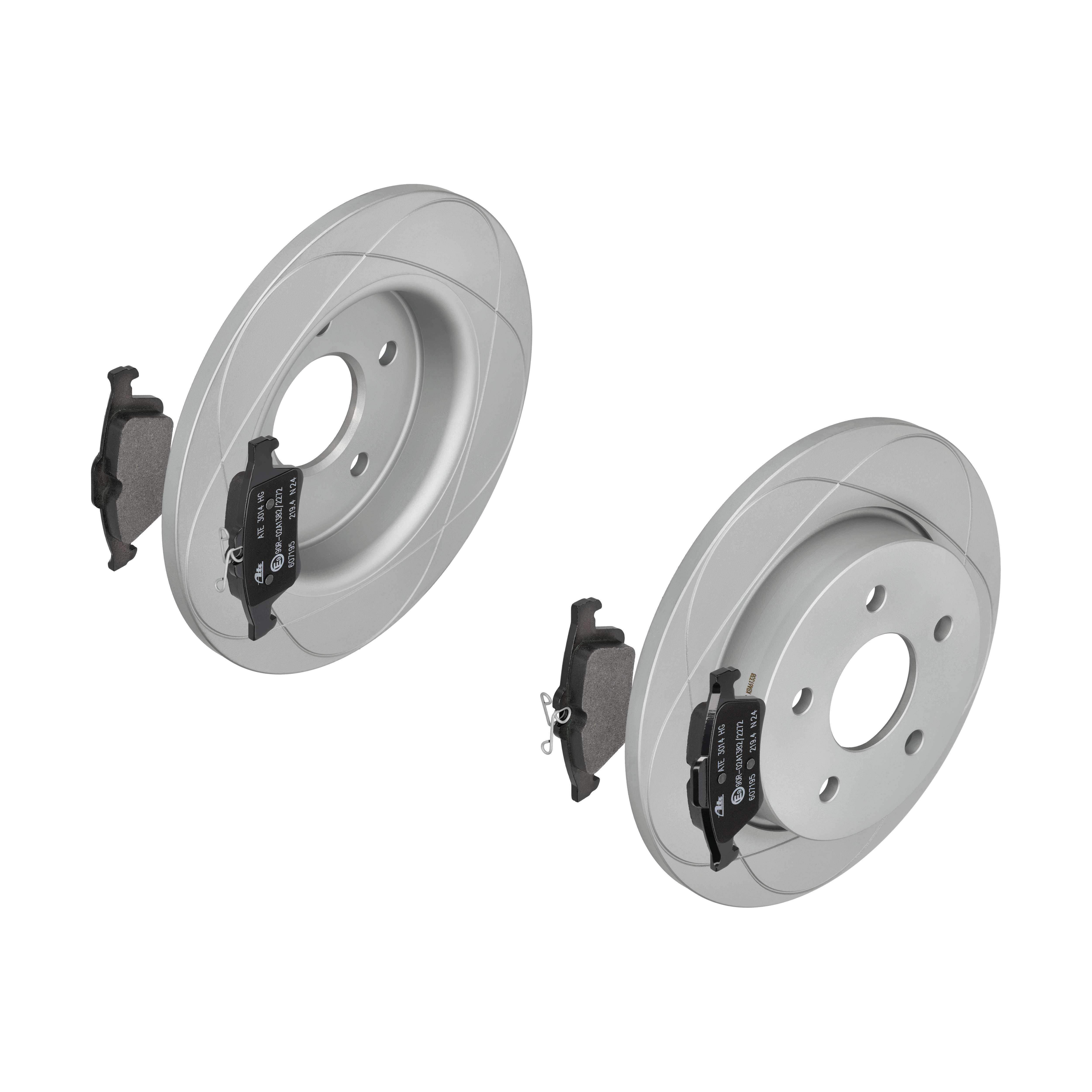 ATE Bremsesæt, skivebremser 142042706 bagaksel fuld 265mm 11mm for FORD OPEL VAUXHALL VOLVO SAAB GENERAL MOTORS MAZDA