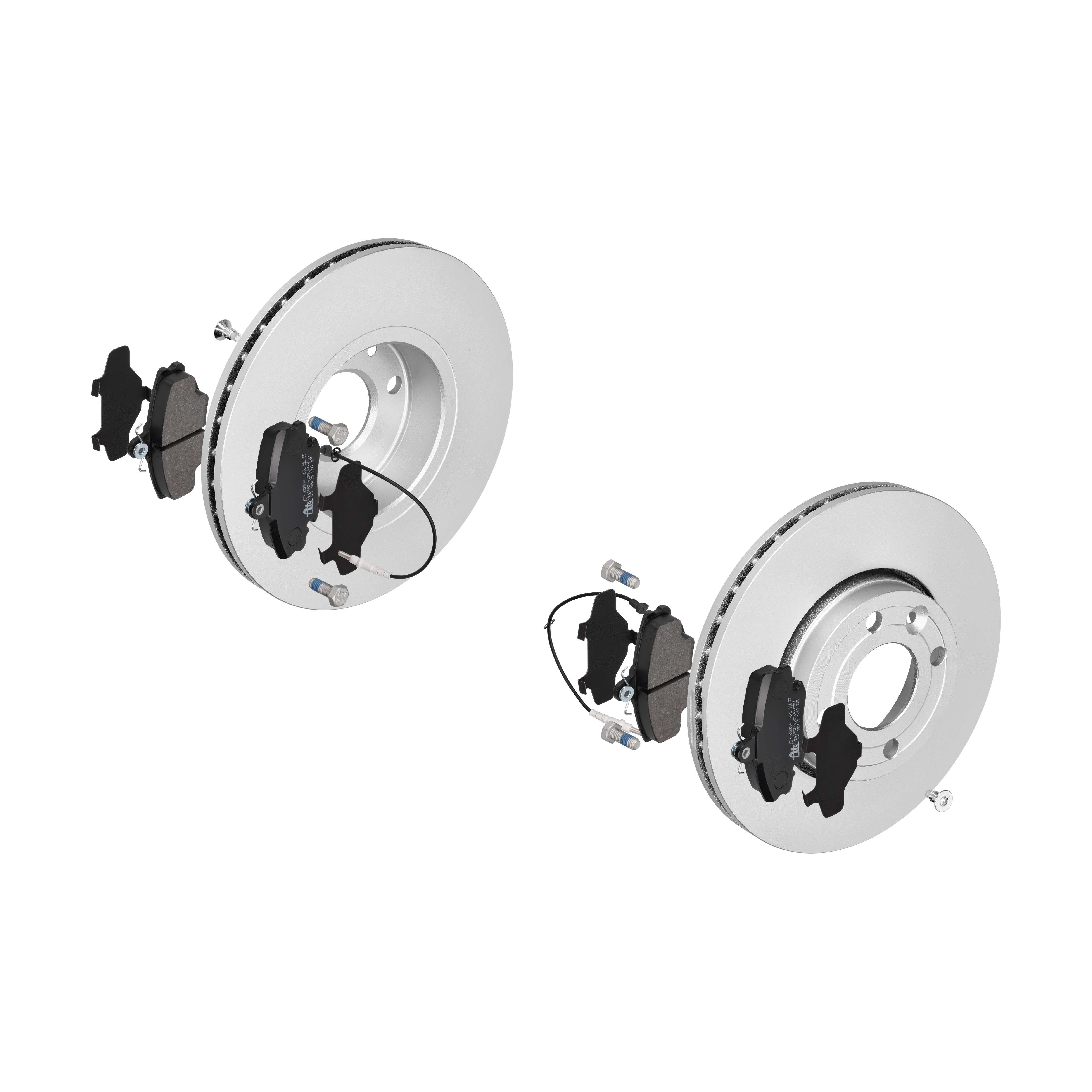 ATE Bremsesæt, skivebremser 142021779 foraksel ventileret 260mm 22mm for RENAULT NISSAN DACIA