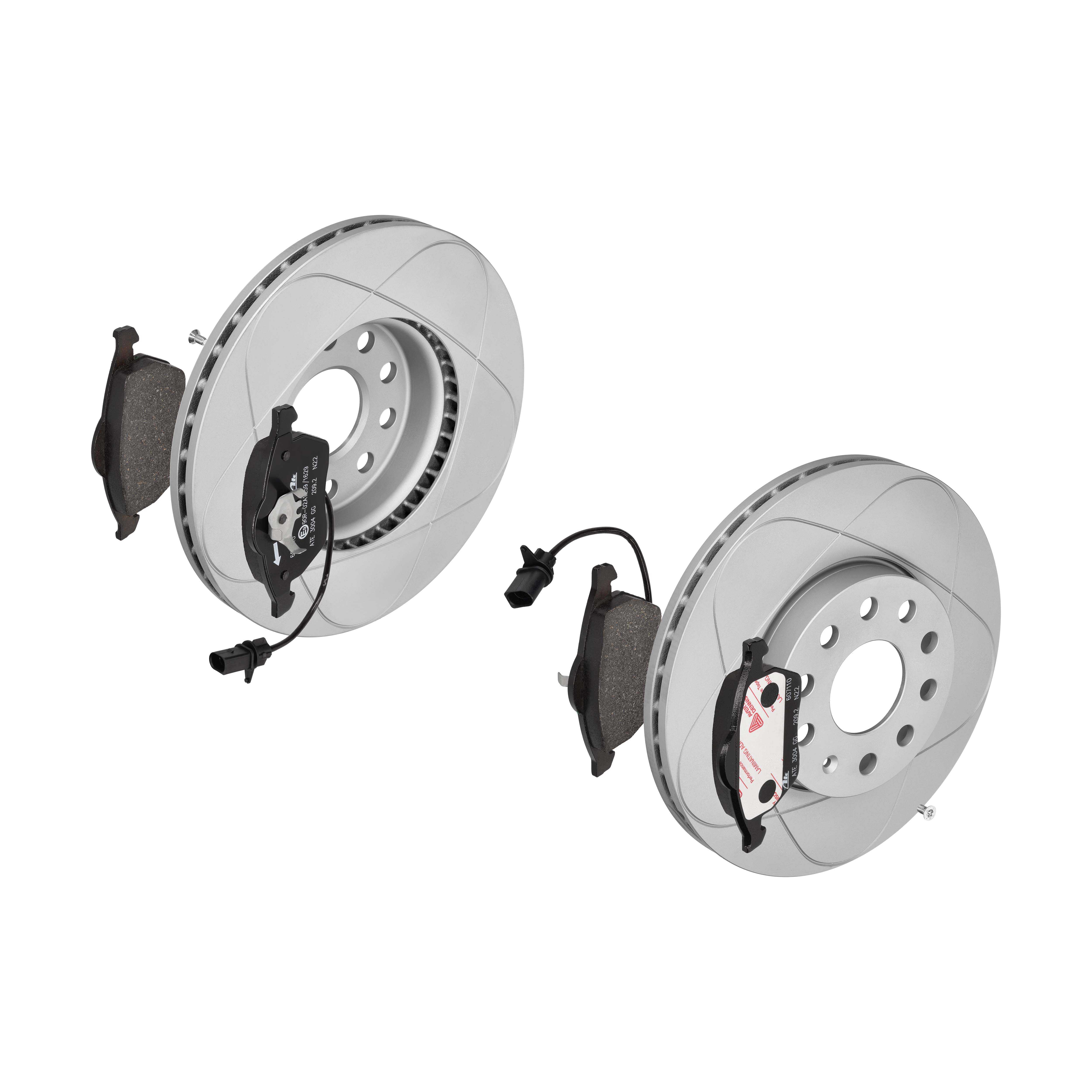 ATE Bremsesæt, skivebremser 142043011 foraksel ventileret 288mm 25mm for VAG SKODA SEAT