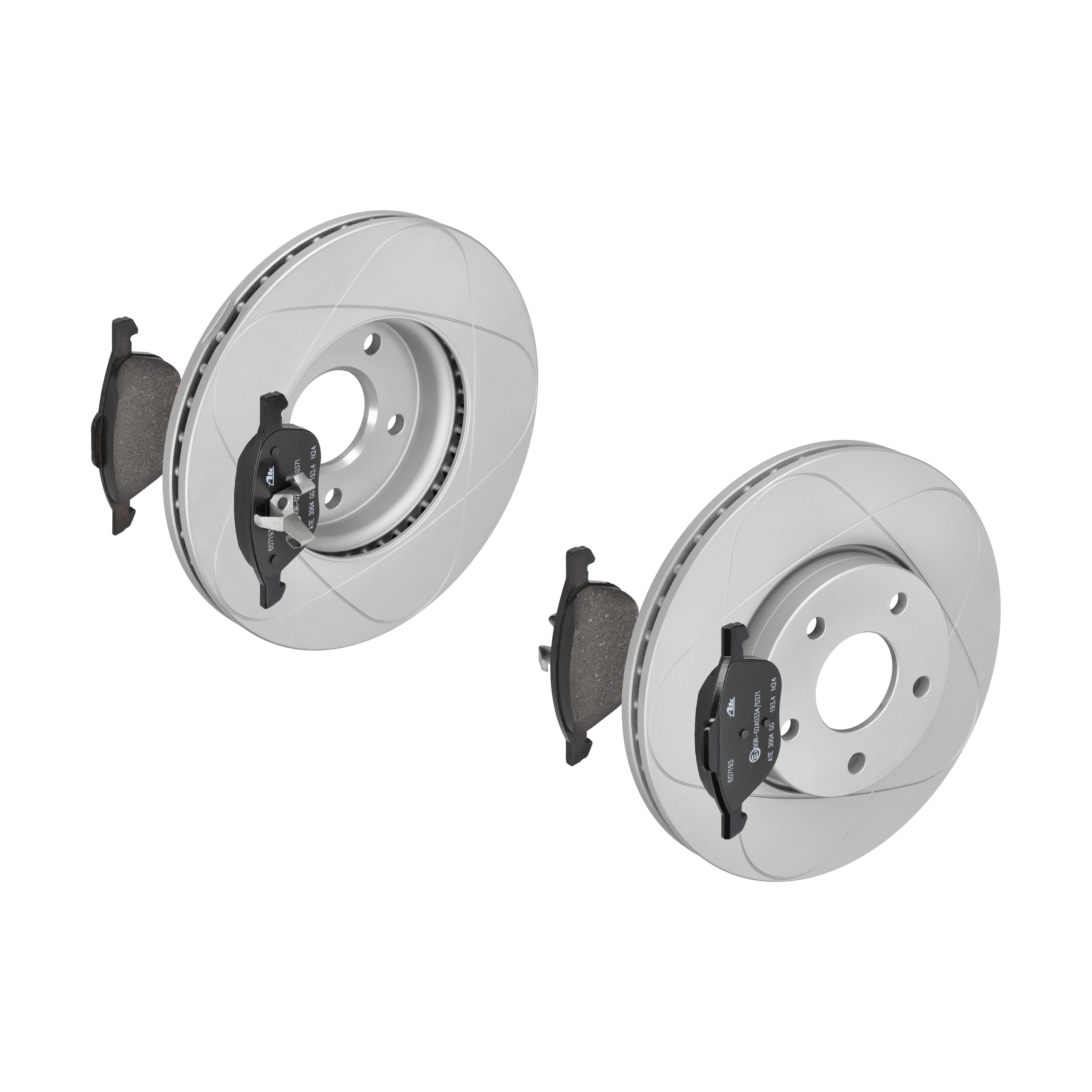 ATE Bremsesæt, skivebremser 142042976 foraksel ventileret 278mm 25mm for VOLVO FORD MAZDA