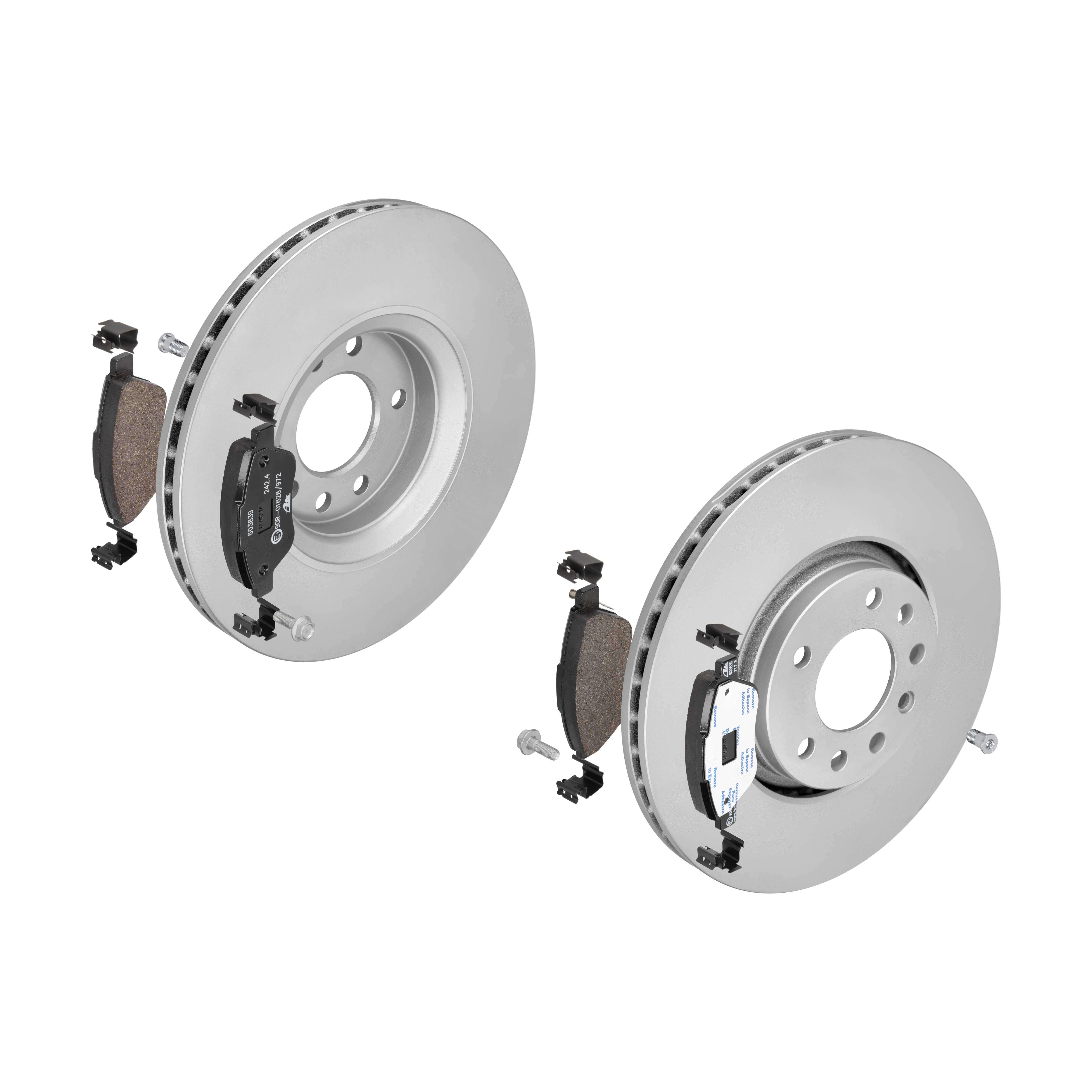 ATE Bremsesæt, skivebremser ijf1418tc2 foraksel ventileret 308mm 25mm for VAUXHALL OPEL SAAB