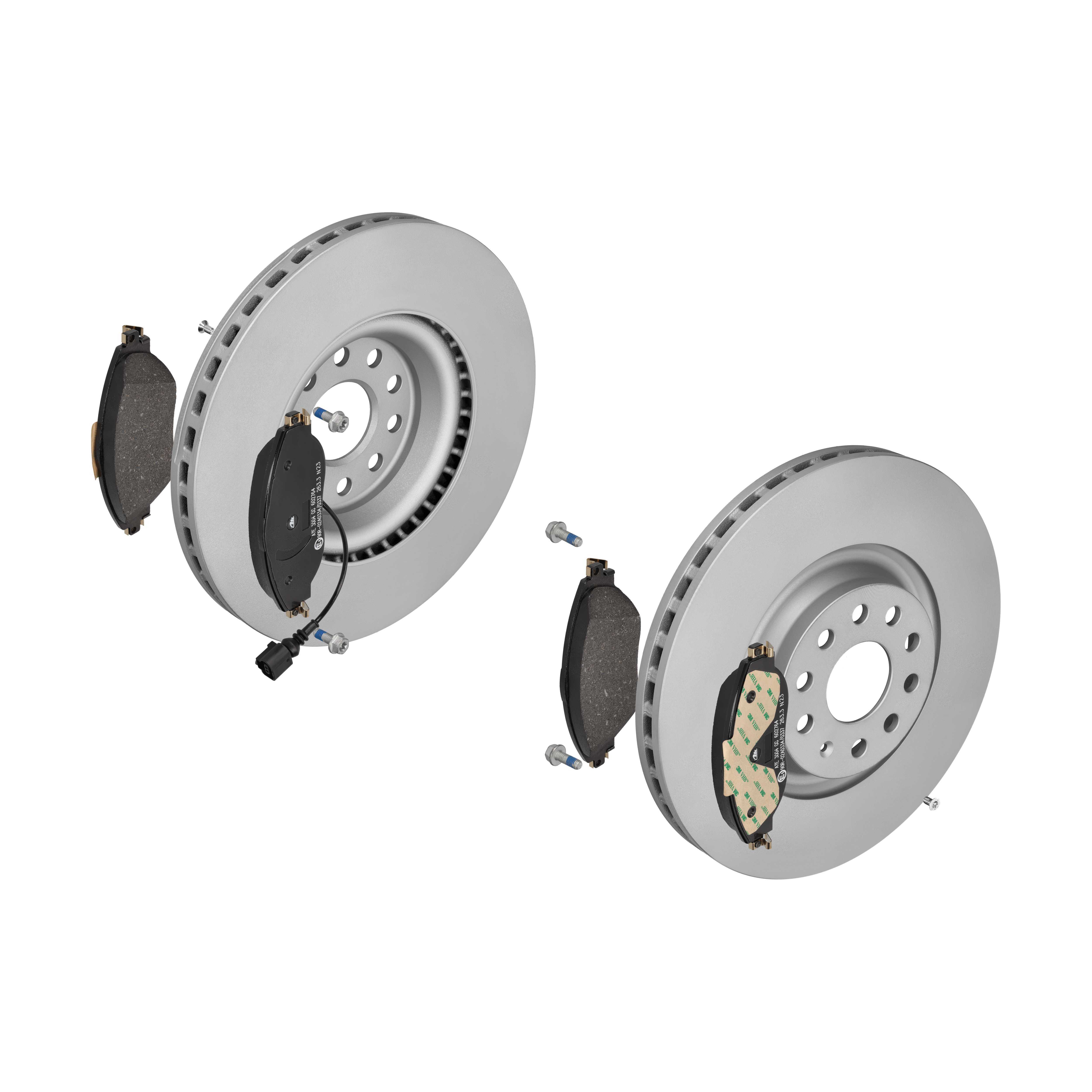 ATE Bremsesæt, skivebremser ijf1416ys8 foraksel ventileret 340mm 30mm for VAG SKODA