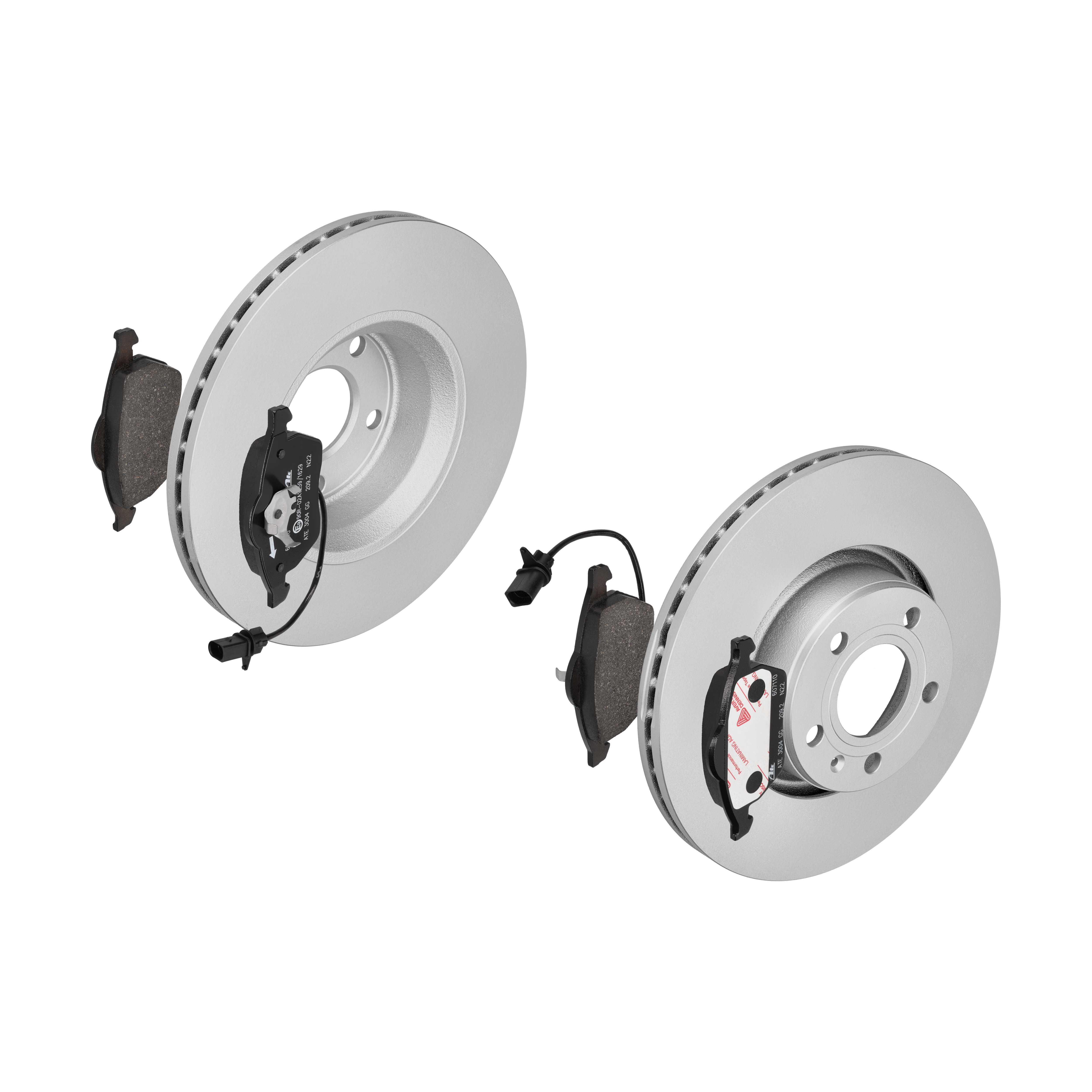 ATE Bremsesæt, skivebremser ijf1415mr8 foraksel ventileret 314mm 25mm for SKODA VAG SEAT