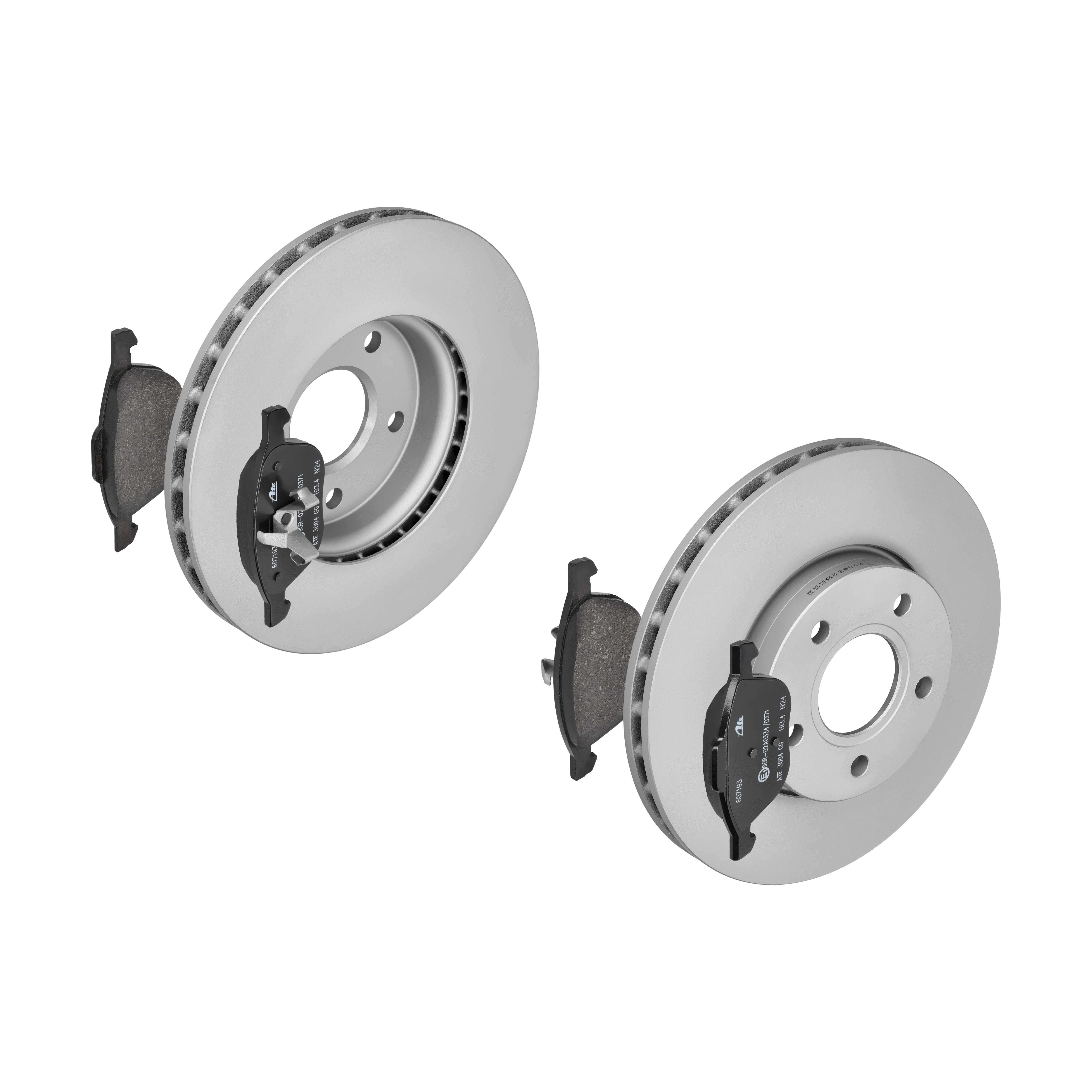 ATE Bremsesæt, skivebremser 142042418 foraksel ventileret 278mm 25mm for FORD VOLVO MAZDA