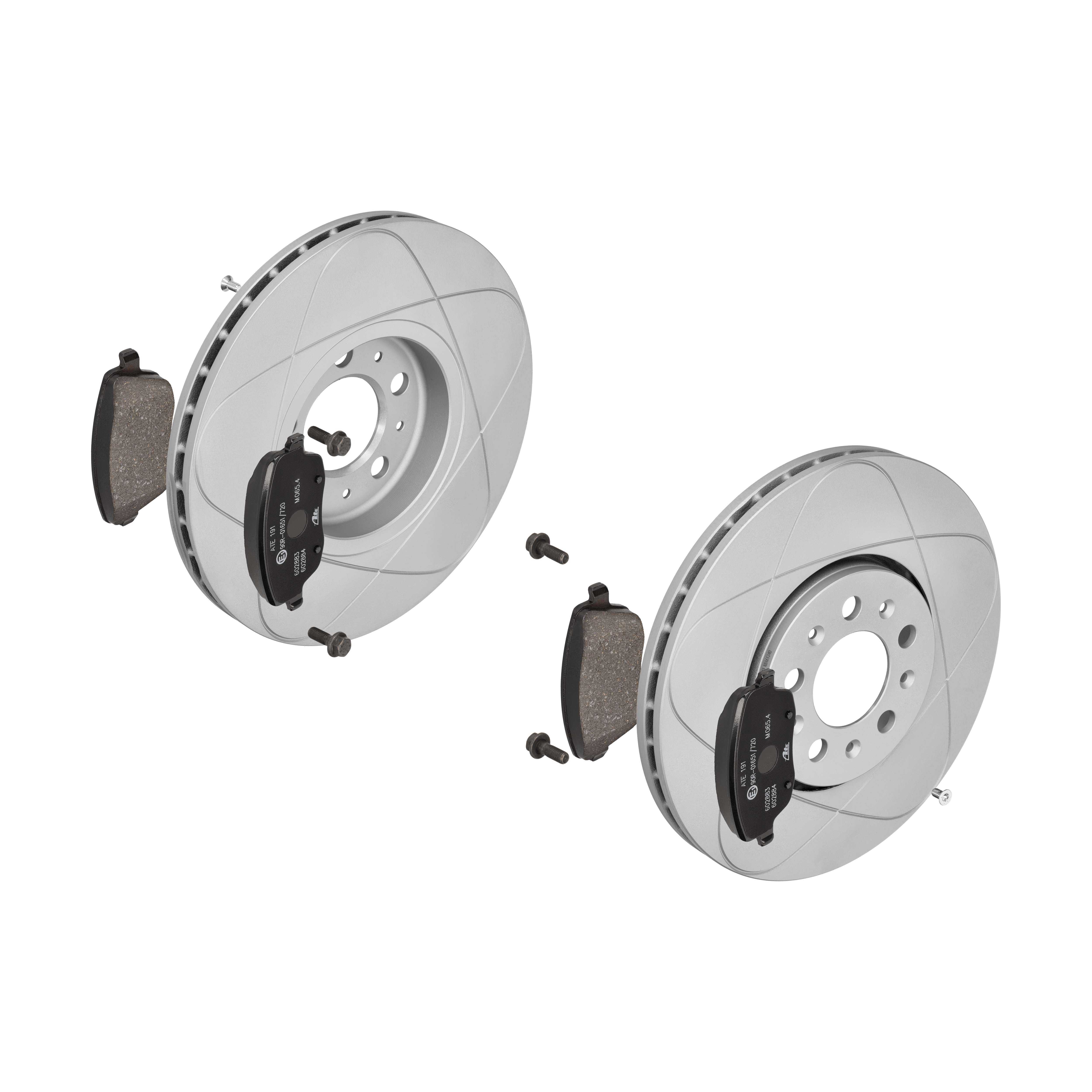ATE Bremsesæt, skivebremser 142042970 foraksel ventileret 288mm 25mm for VAG SEAT SKODA