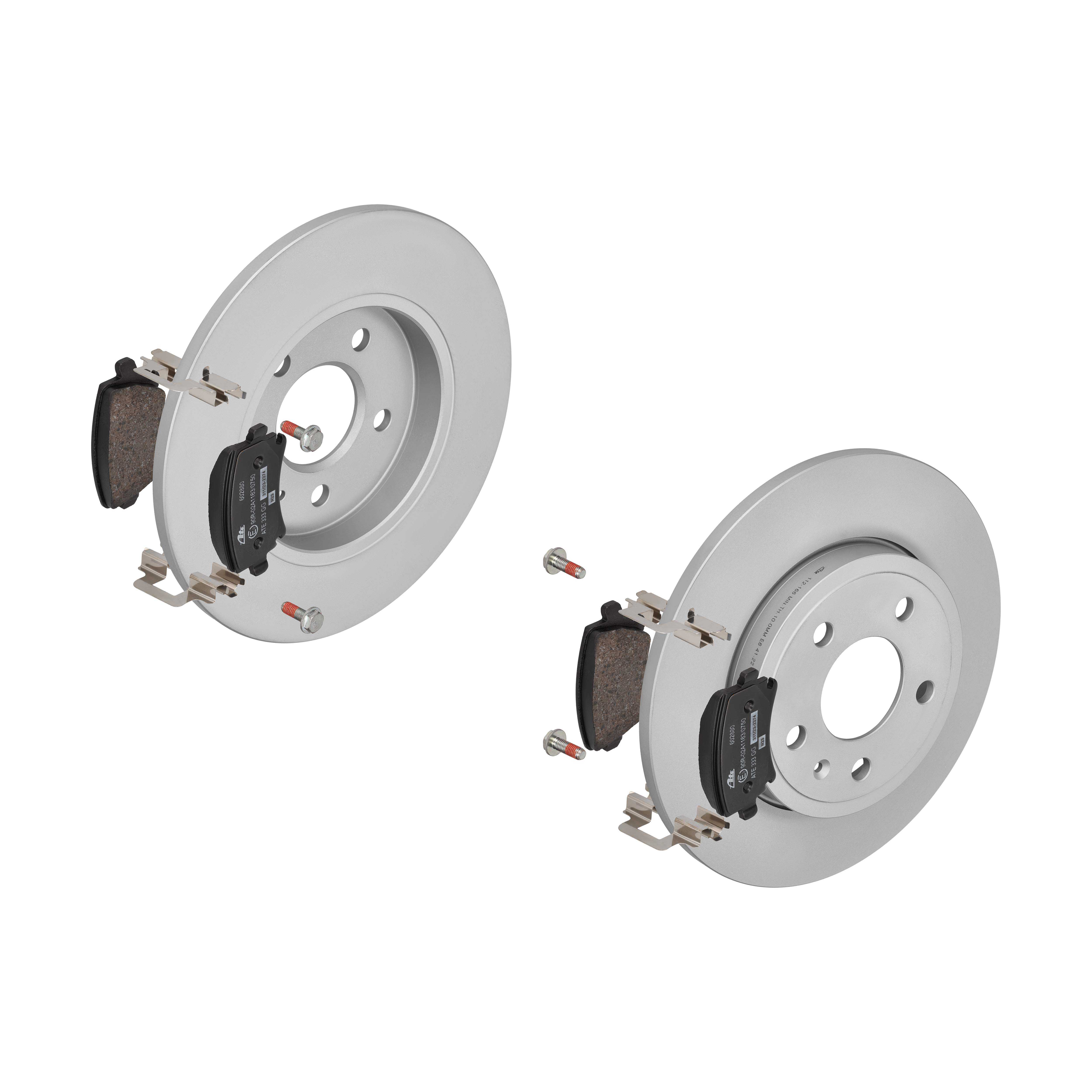 ATE Bremsesæt, skivebremser 142022536 bagaksel fuld 288mm 12mm for VAG SKODA SEAT