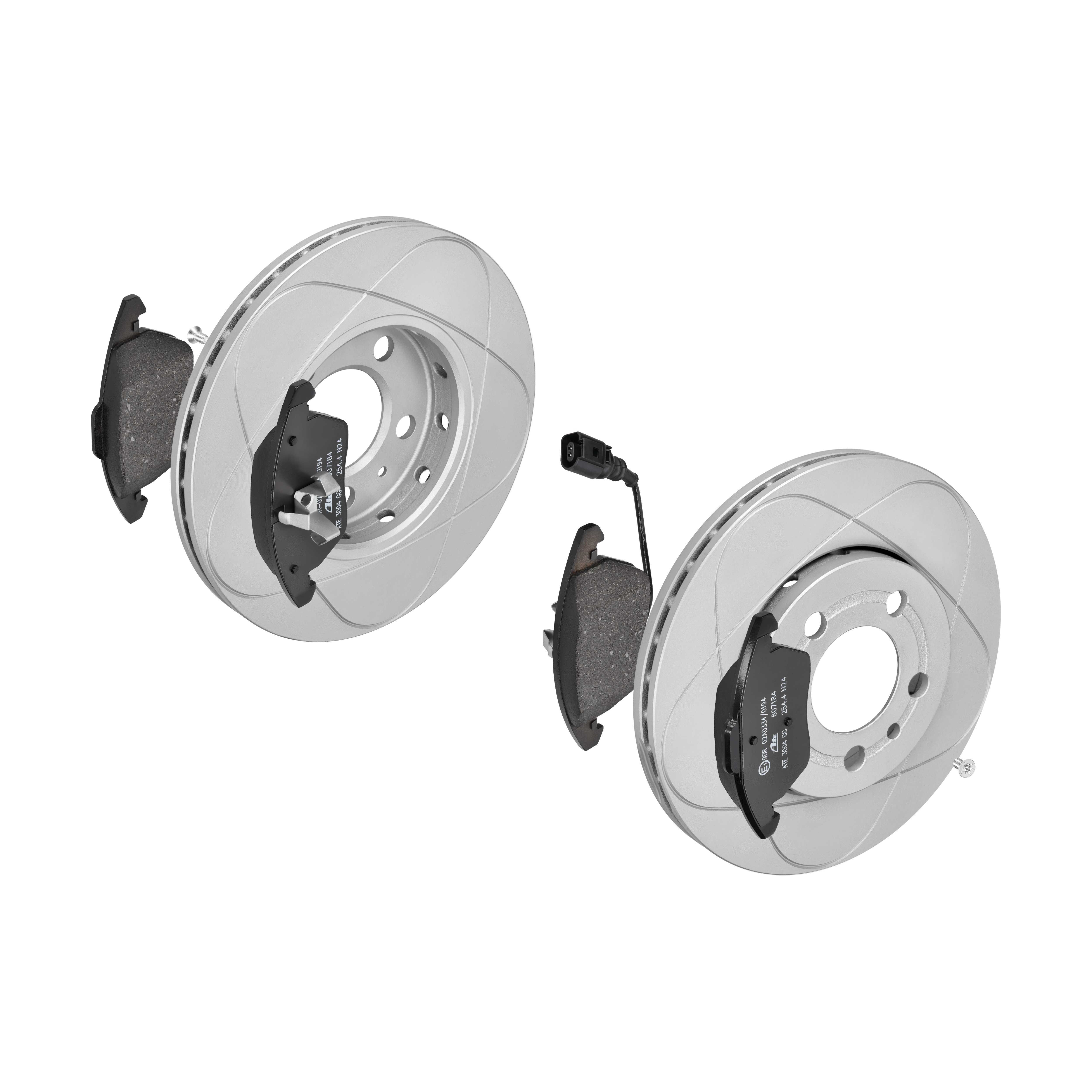 ATE Bremsesæt, skivebremser 142042874 foraksel ventileret 256mm 22mm for SEAT VAG SKODA