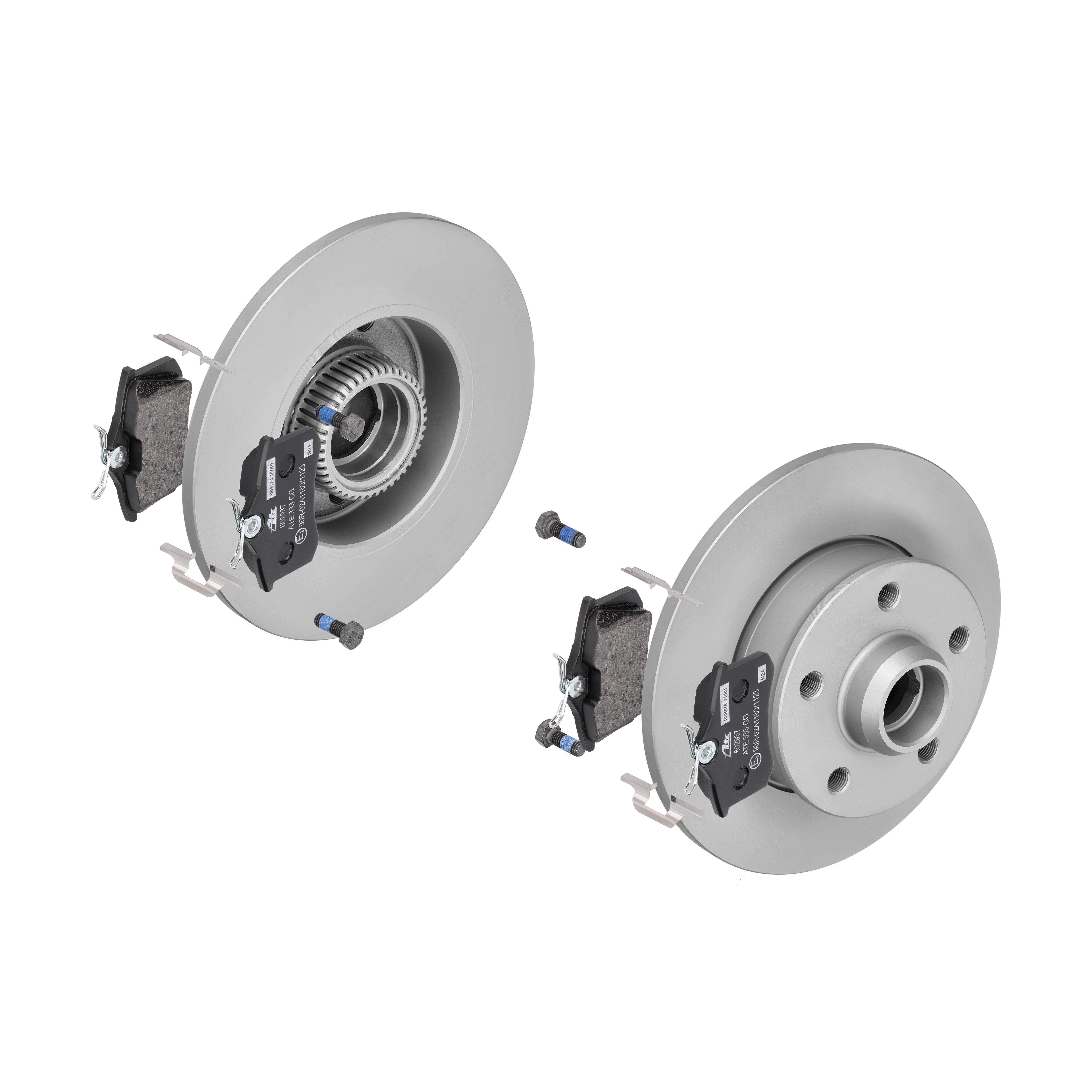 ATE Bremsesæt, skivebremser 142022631 bagaksel fuld 226mm 10mm for PEUGEOT VAG SEAT