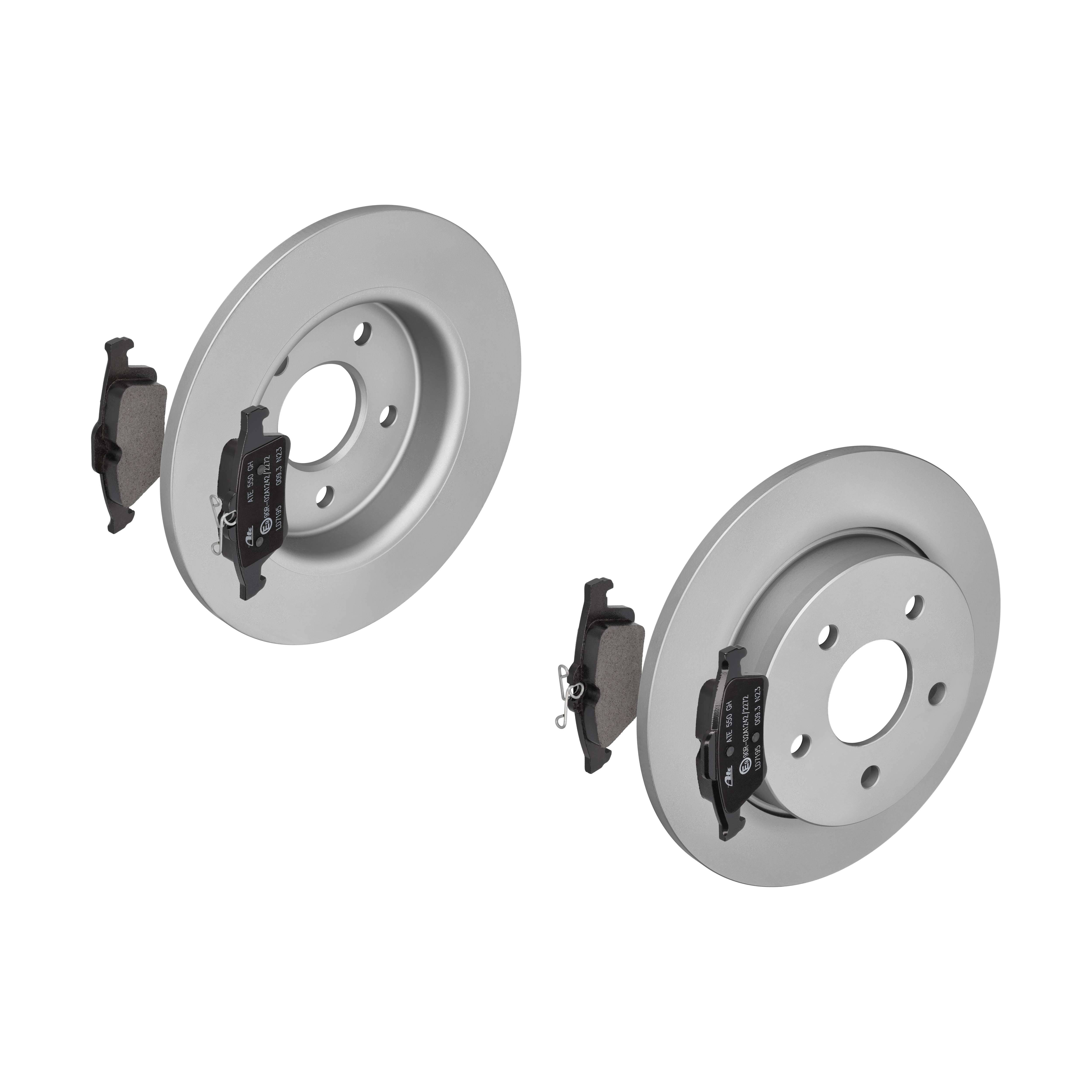 ATE Bremsesæt, skivebremser 142021861 bagaksel fuld 265mm 11mm for FORD OPEL VOLVO SAAB GENERAL MOTORS MAZDA