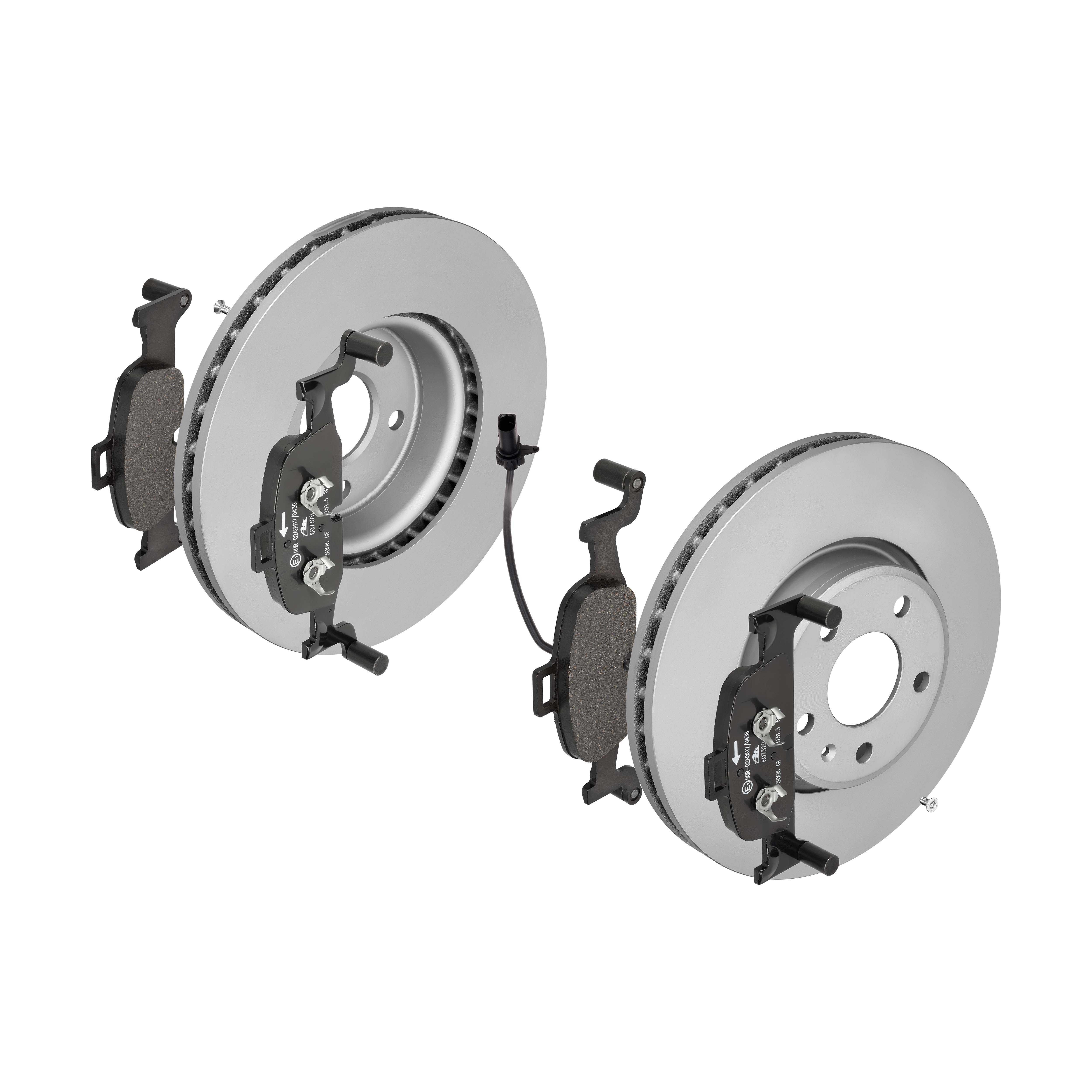 ATE Bremsesæt, skivebremser sg00000ch0 foraksel ventileret 318mm 30mm for VAG