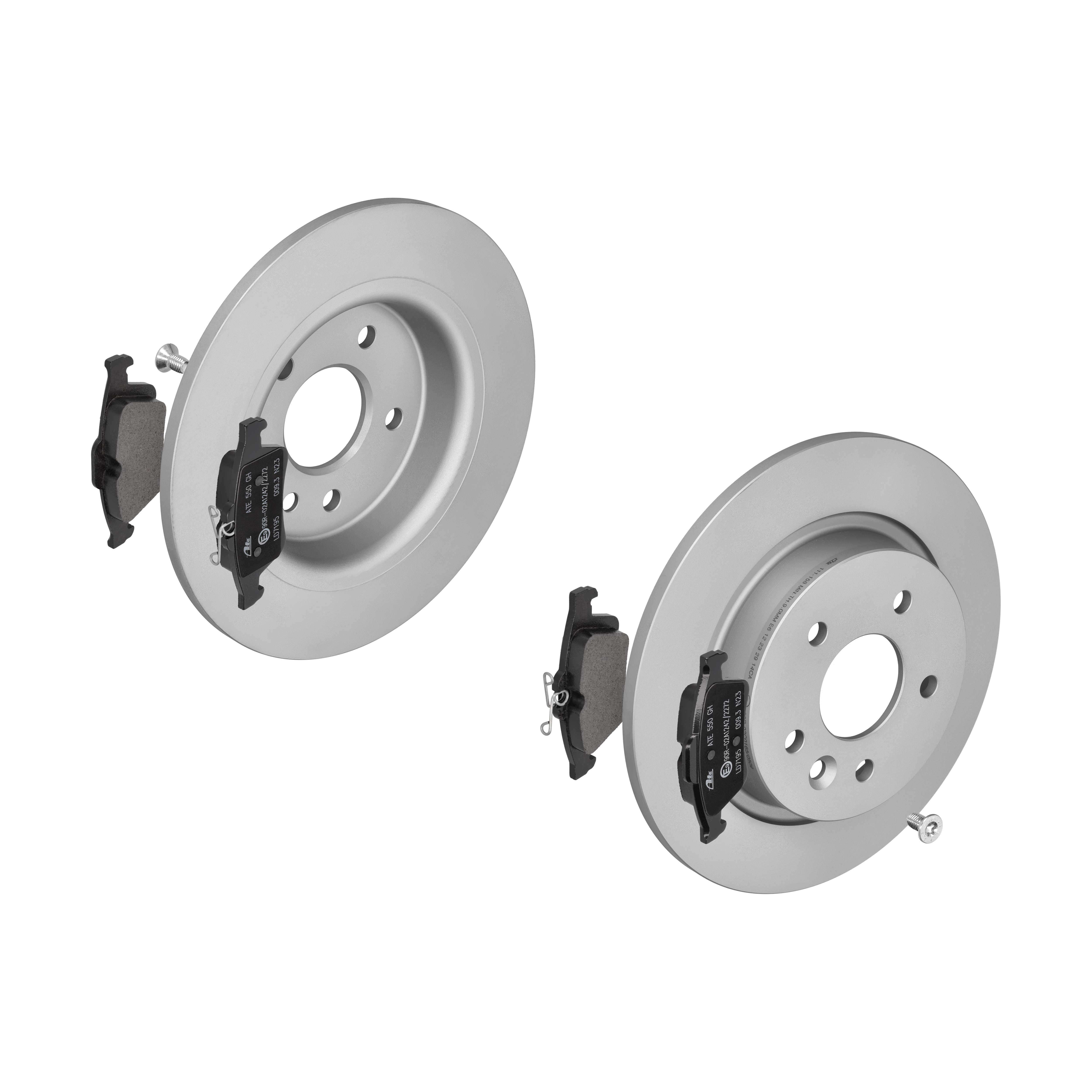 ATE Bremsesæt, skivebremser 142022072 bagaksel fuld 280mm 11mm for FORD VAUXHALL VOLVO GENERAL MOTORS SAAB MAZDA