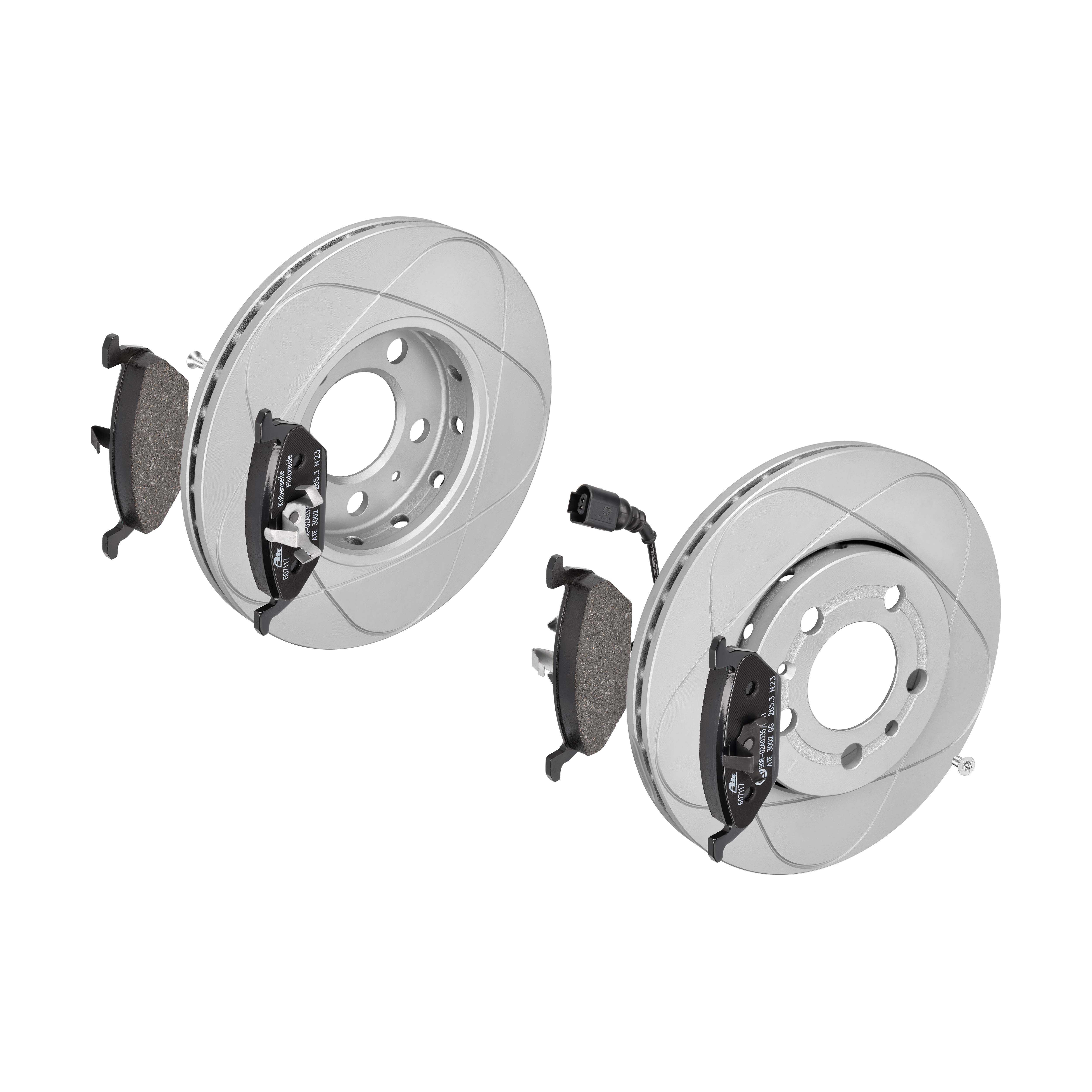 ATE Bremsesæt, skivebremser 142042872 foraksel ventileret 256mm 22mm for SKODA VAG SEAT