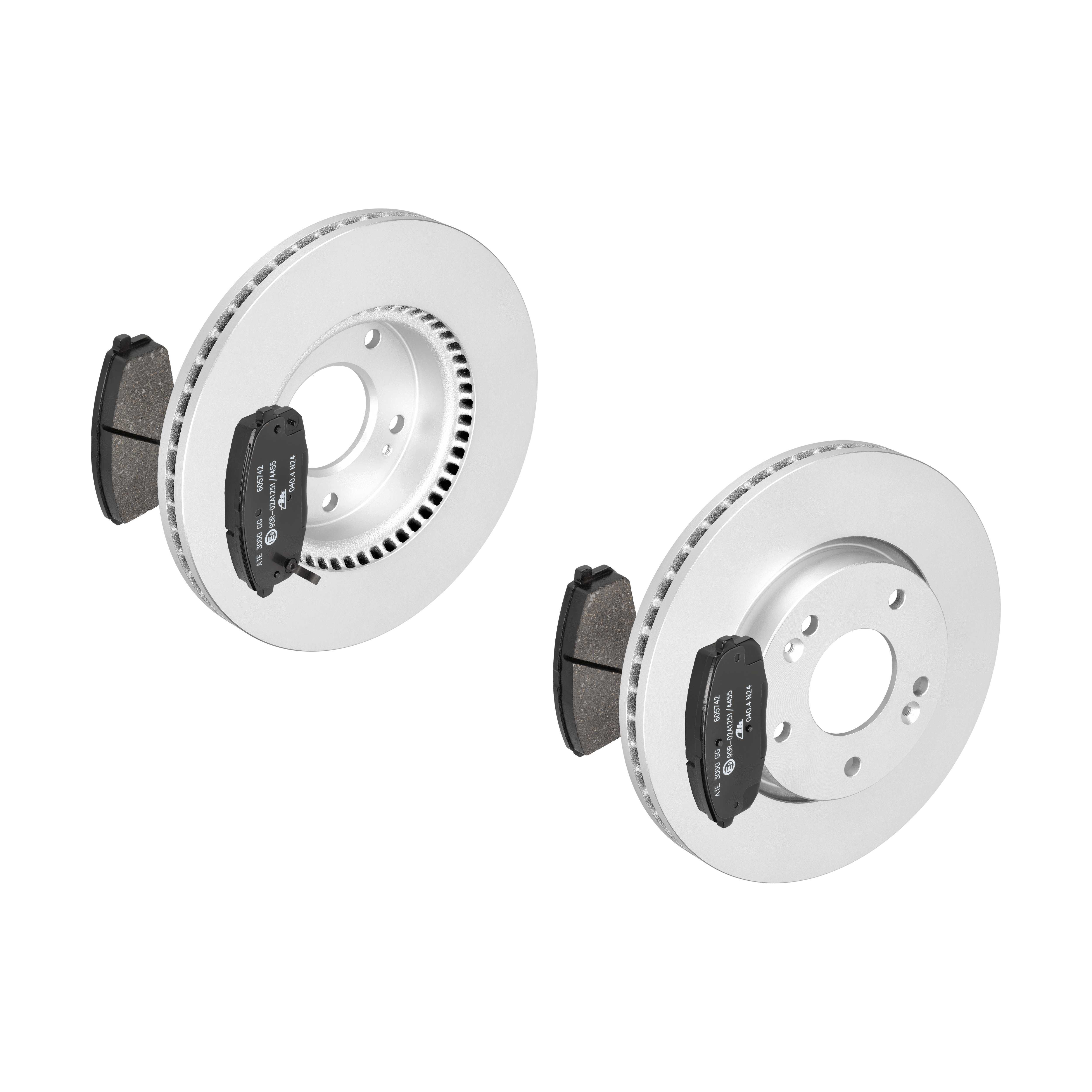 ATE Bremsesæt, skivebremser 142022111 foraksel ventileret 280mm 26mm for KIA HYUNDAI