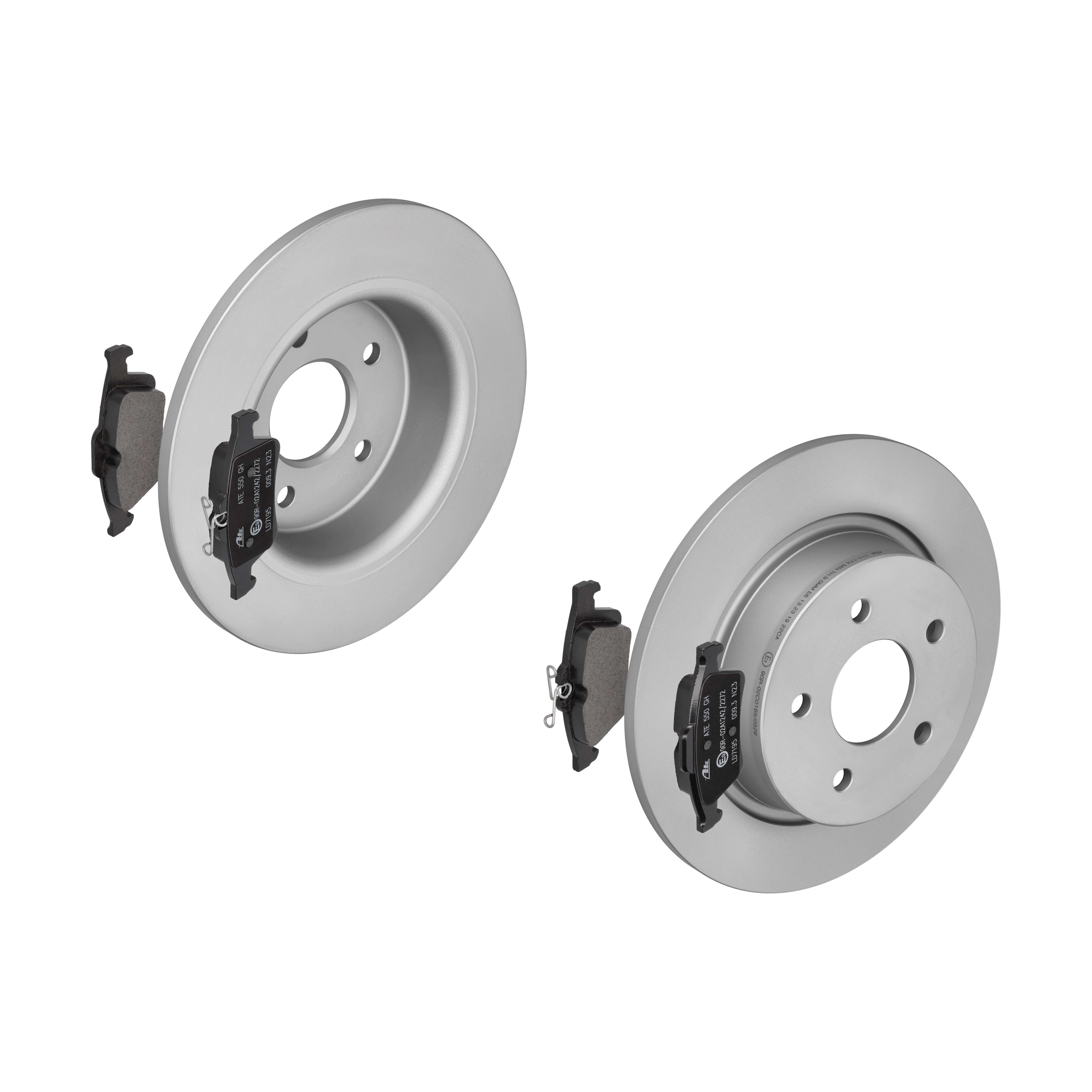 ATE Bremsesæt, skivebremser 142023156 bagaksel fuld 280mm 11mm for FORD OPEL VOLVO SAAB GENERAL MOTORS MAZDA