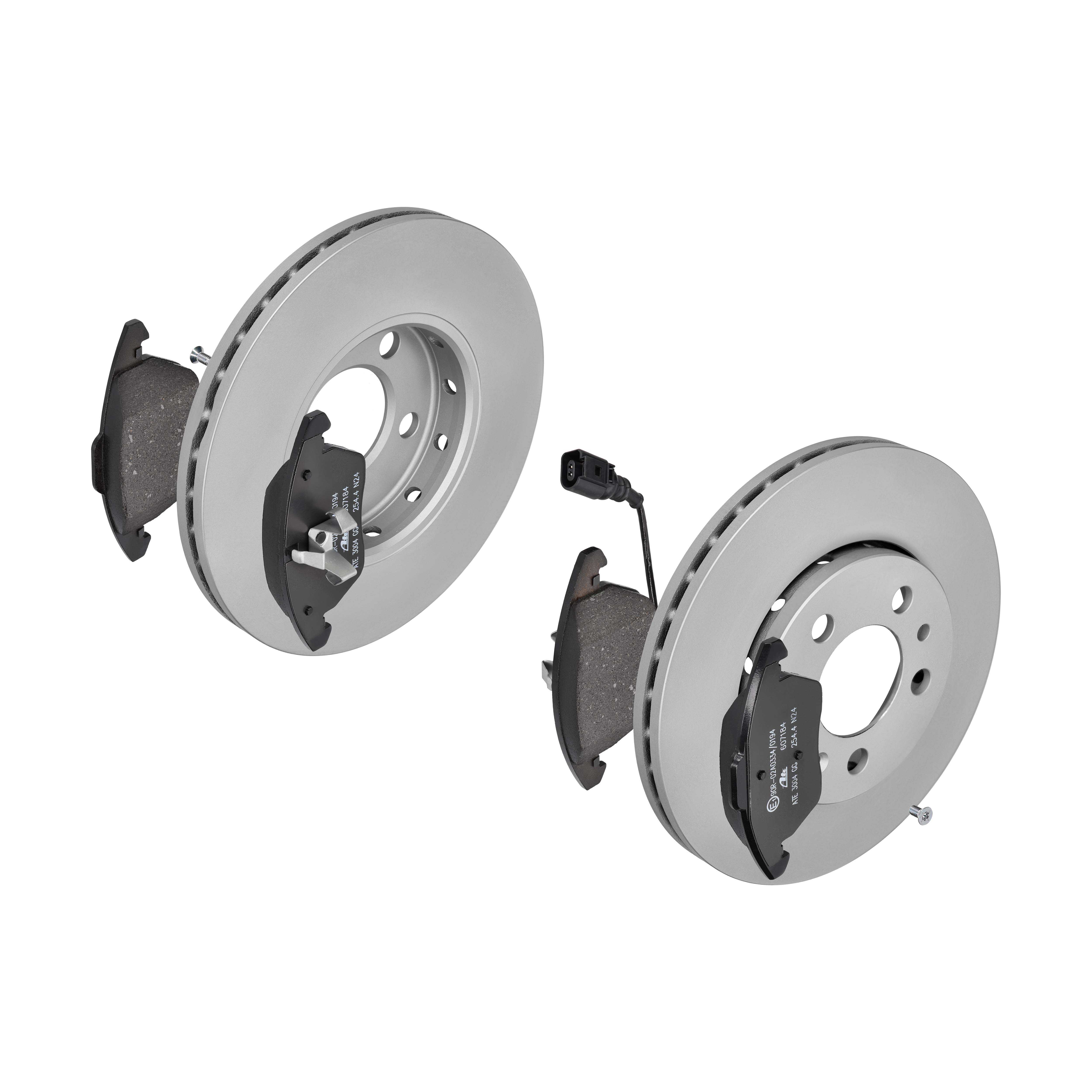 ATE Bremsesæt, skivebremser 142021657 foraksel ventileret 256mm 22mm for SKODA VAG SEAT
