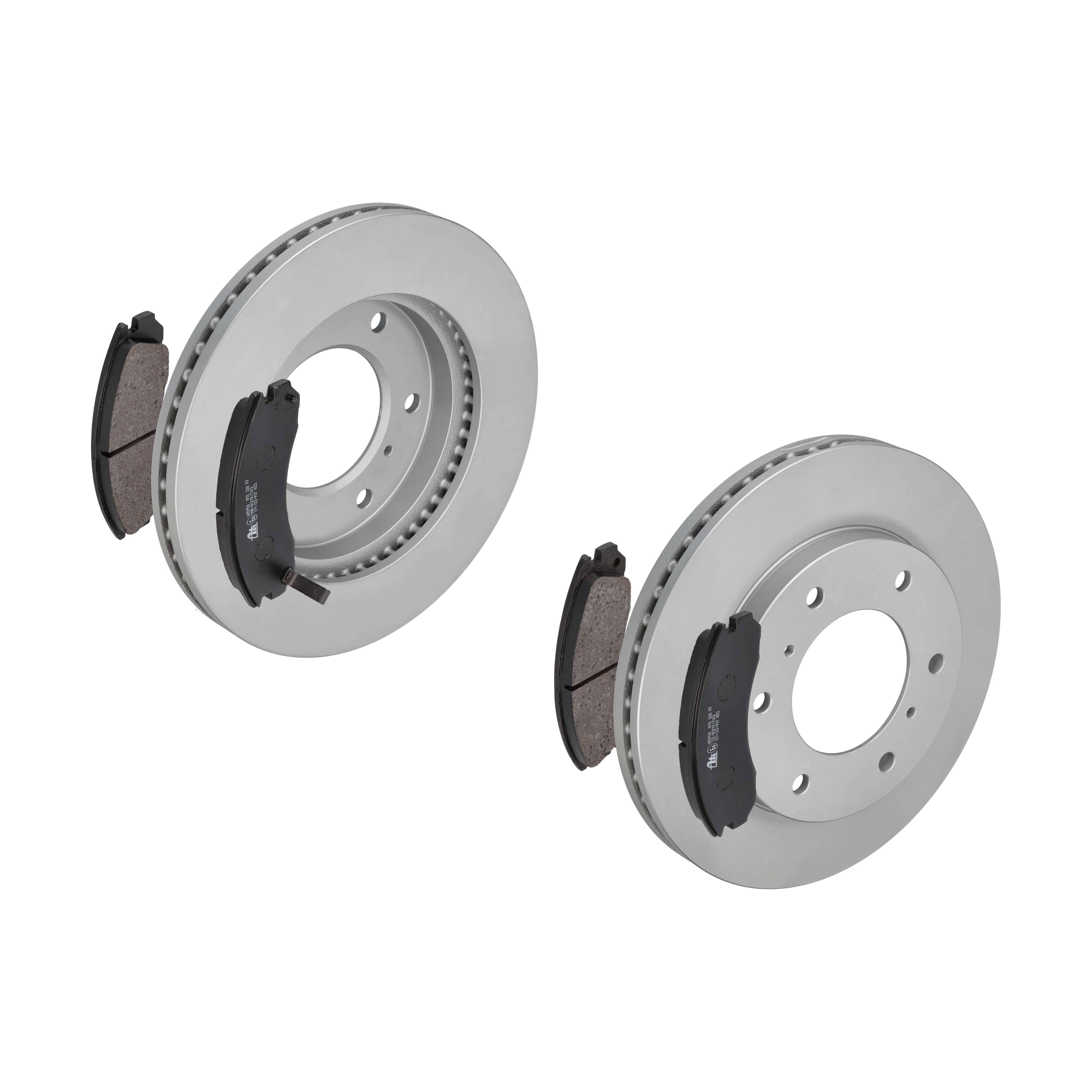 ATE Bremsesæt, skivebremser 142022916 foraksel ventileret 290mm 26mm for PEUGEOT CITROËN MITSUBISHI