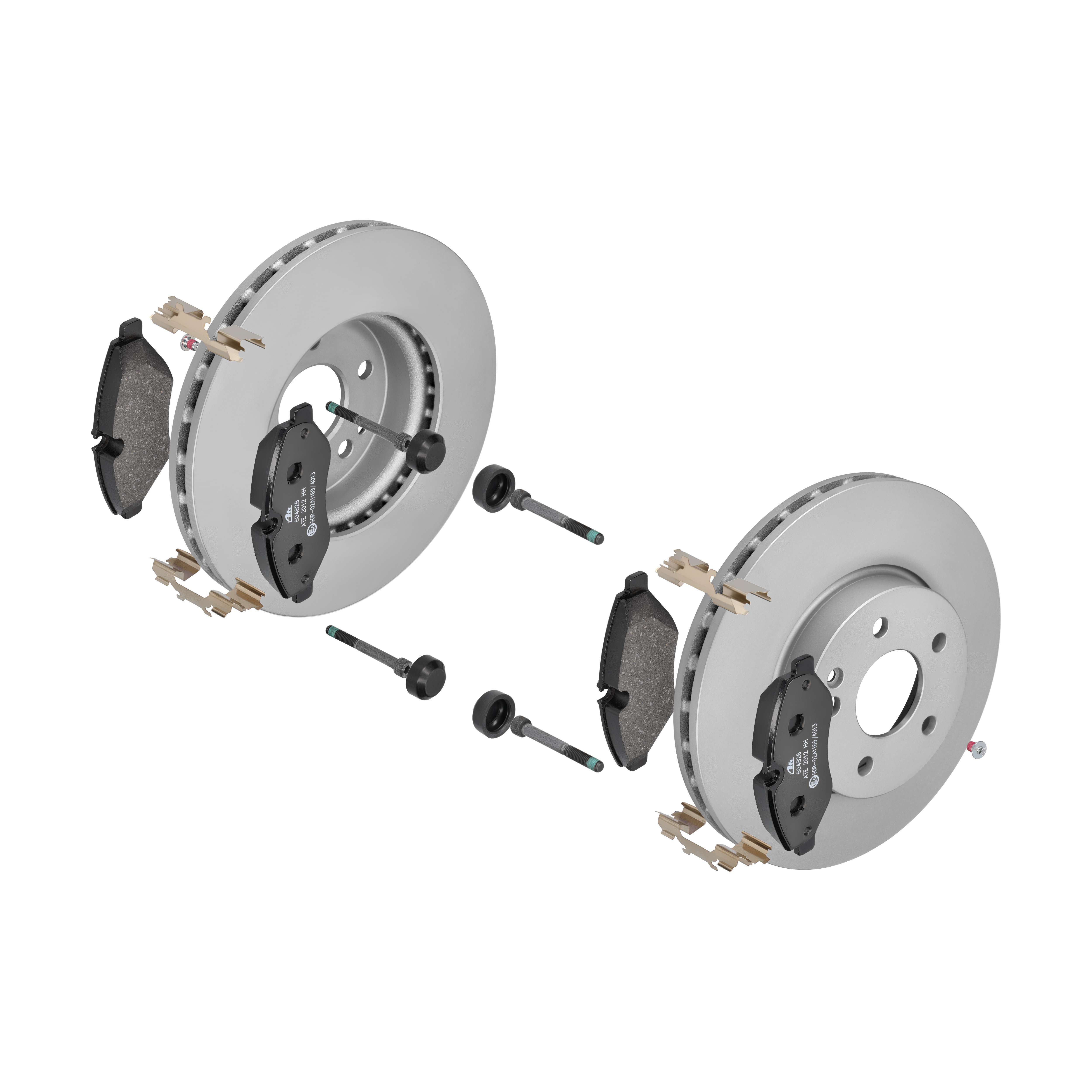 ATE Bremsesæt, skivebremser 142022203 foraksel ventileret 300mm 28mm for MERCEDES-BENZ CHRYSLER VAG
