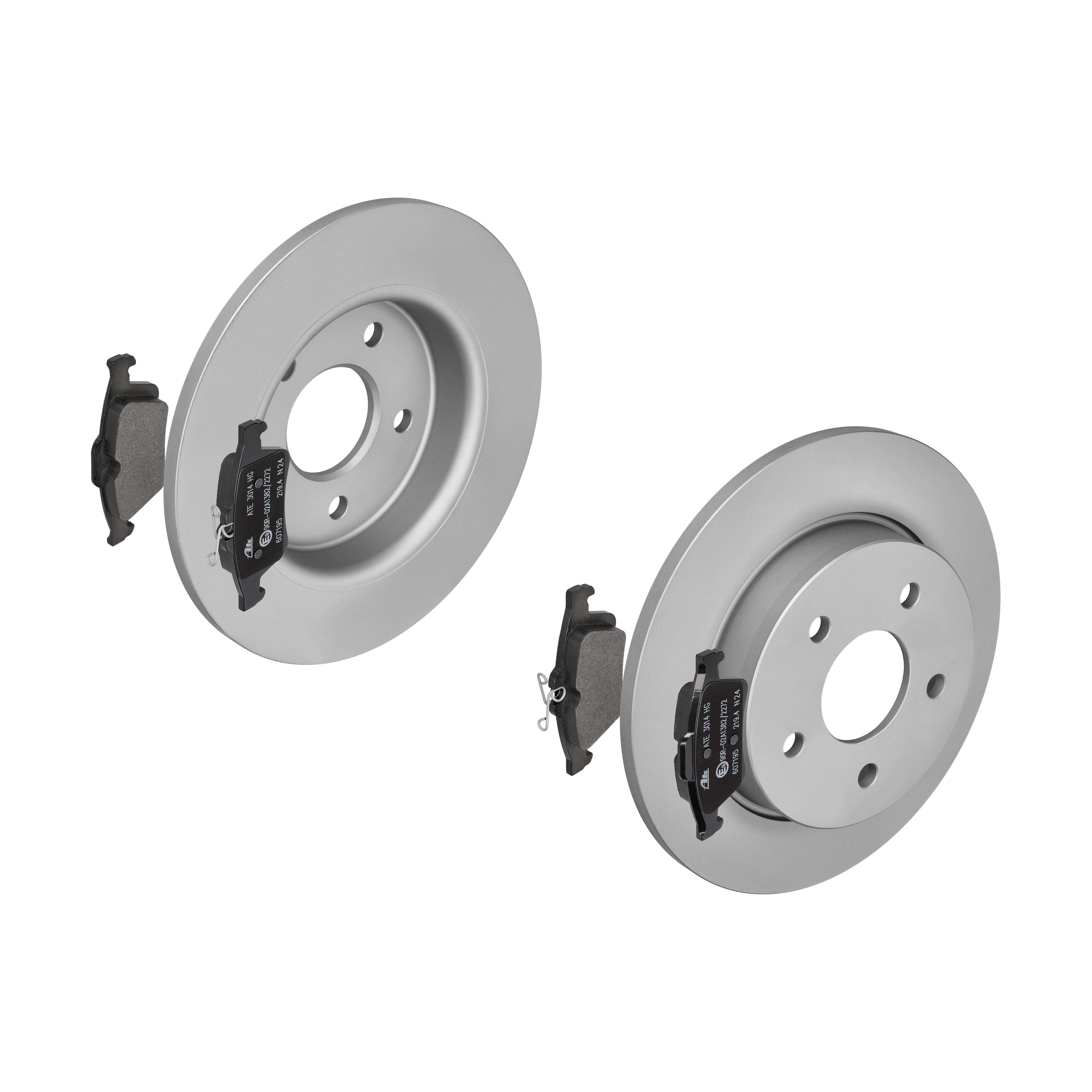 ATE Bremsesæt, skivebremser ijf141hnh4 bagaksel fuld 265mm 11mm for FORD VAUXHALL OPEL VOLVO GENERAL MOTORS MAZDA