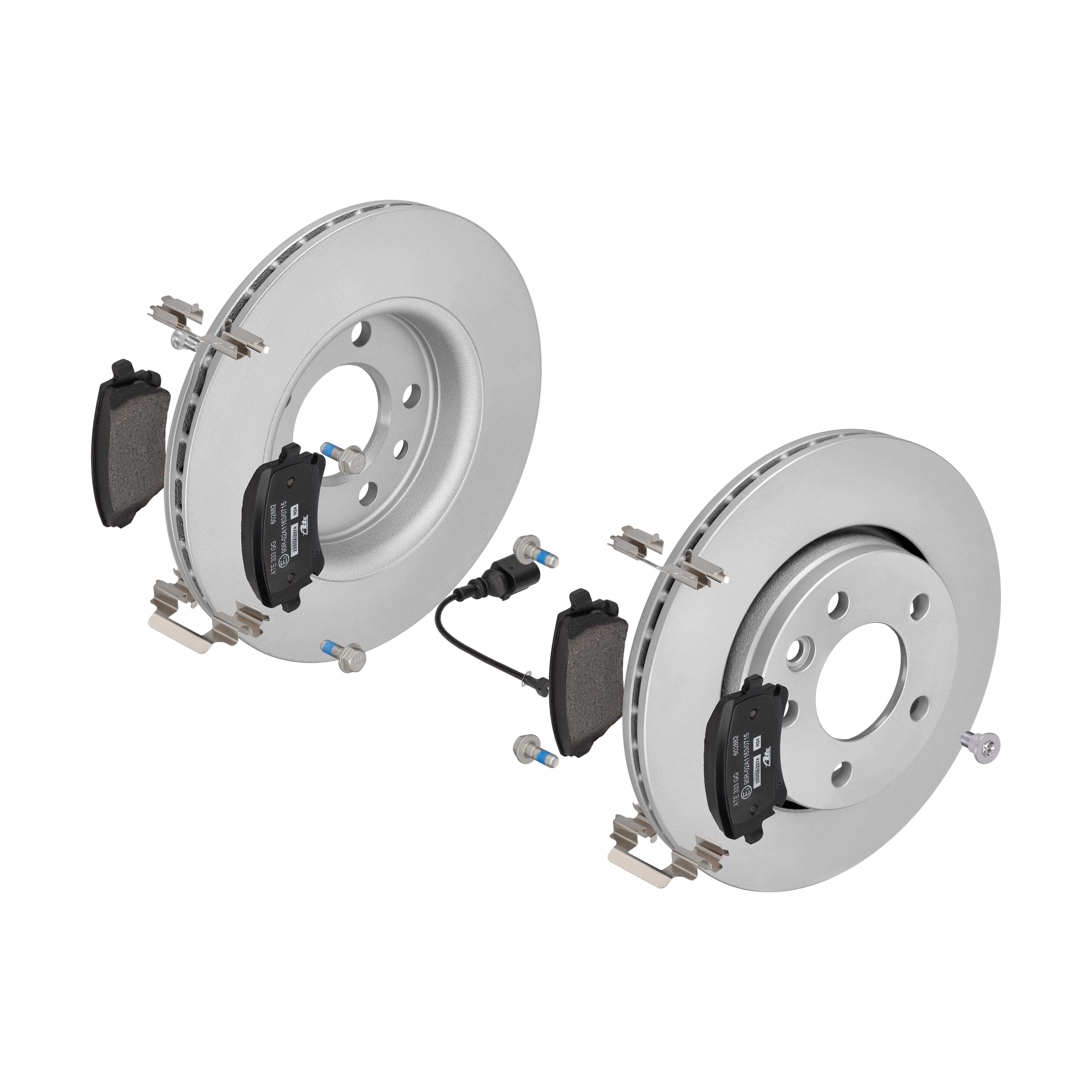 ATE Bremsesæt, skivebremser ijf141f0r7 bagaksel ventileret 294mm 21mm for VAG