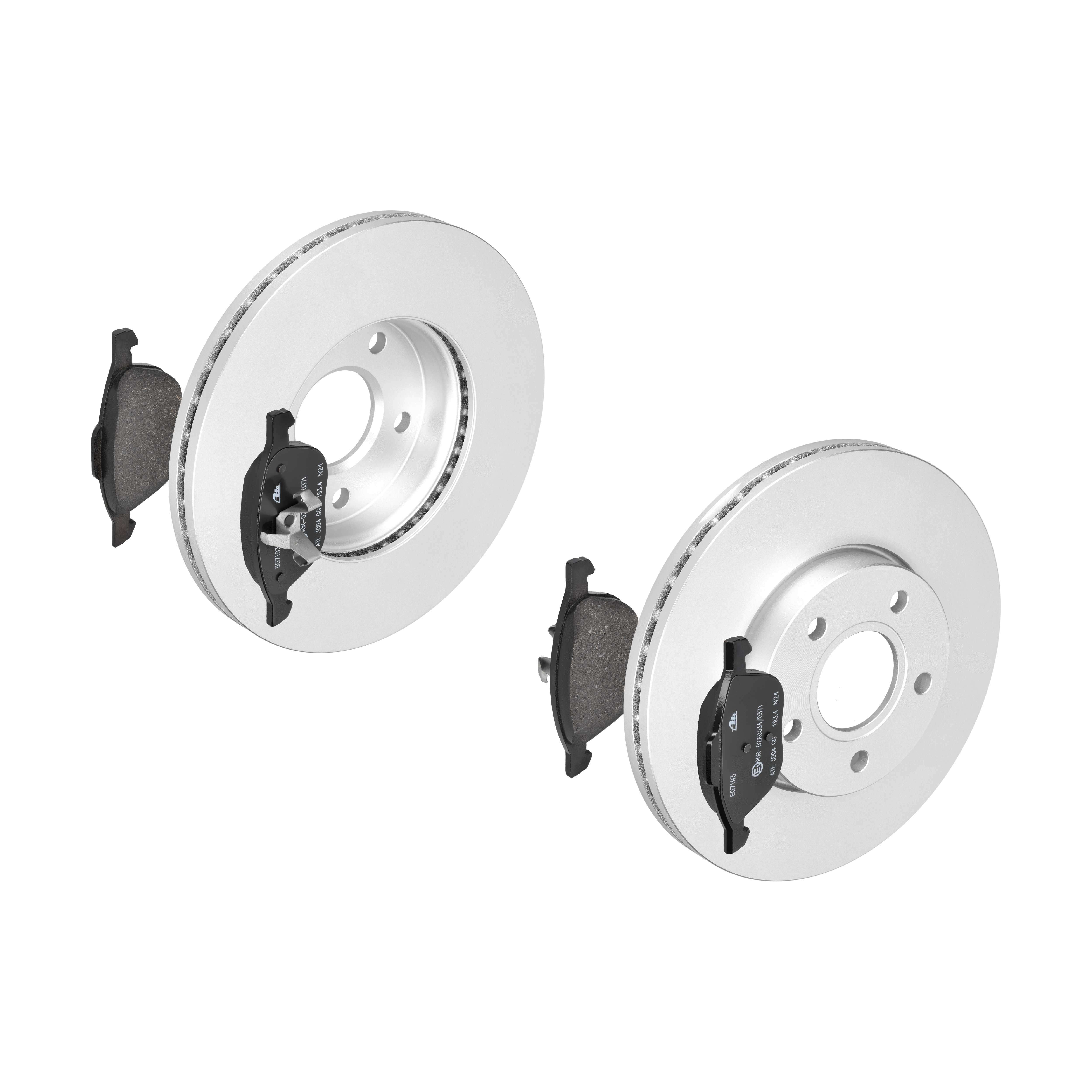 ATE Bremsesæt, skivebremser ijf1419hm1 foraksel ventileret 278mm 25mm for VOLVO FORD MAZDA