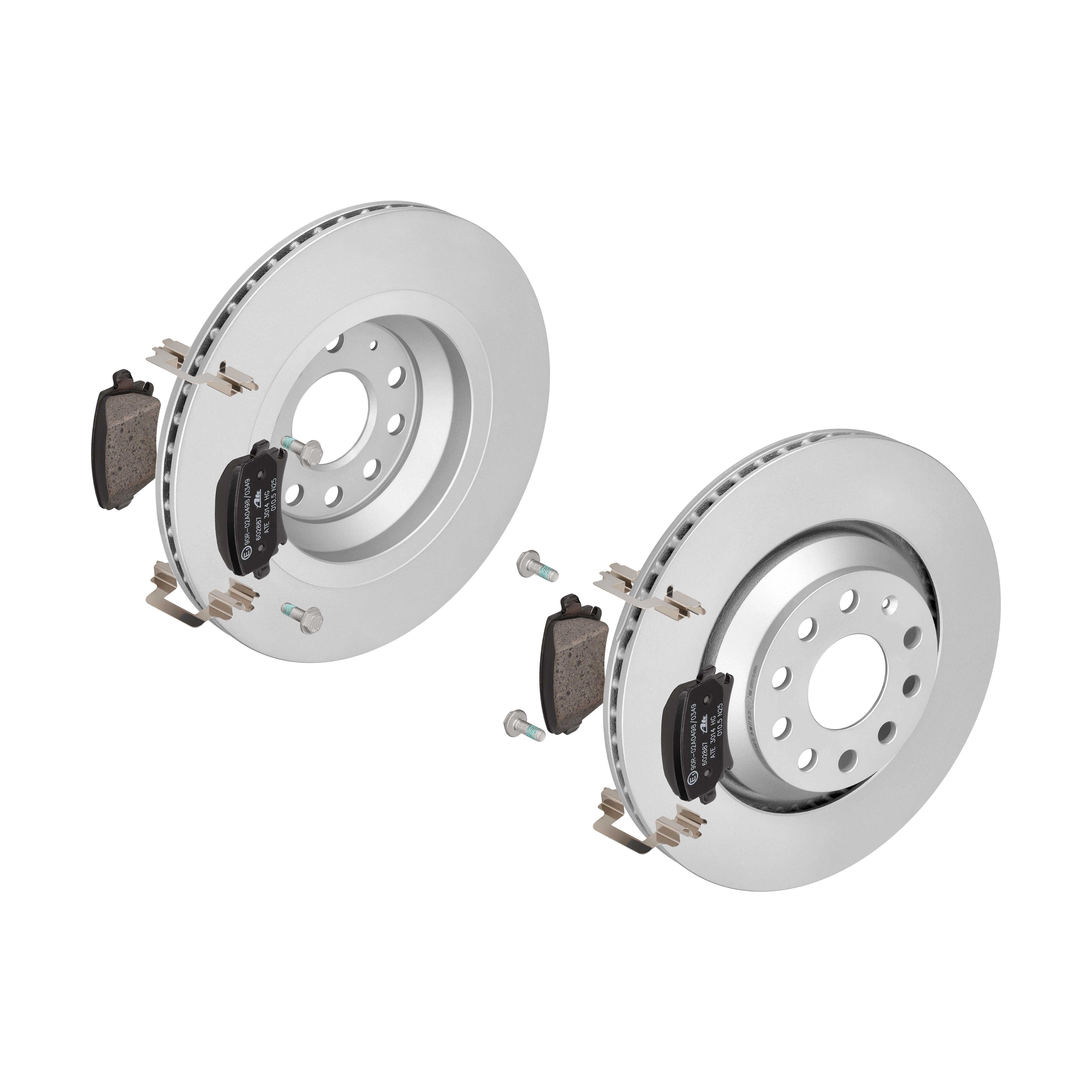 ATE Bremsesæt, skivebremser ijf141h386 bagaksel ventileret 310mm 22mm for VAG SKODA SEAT