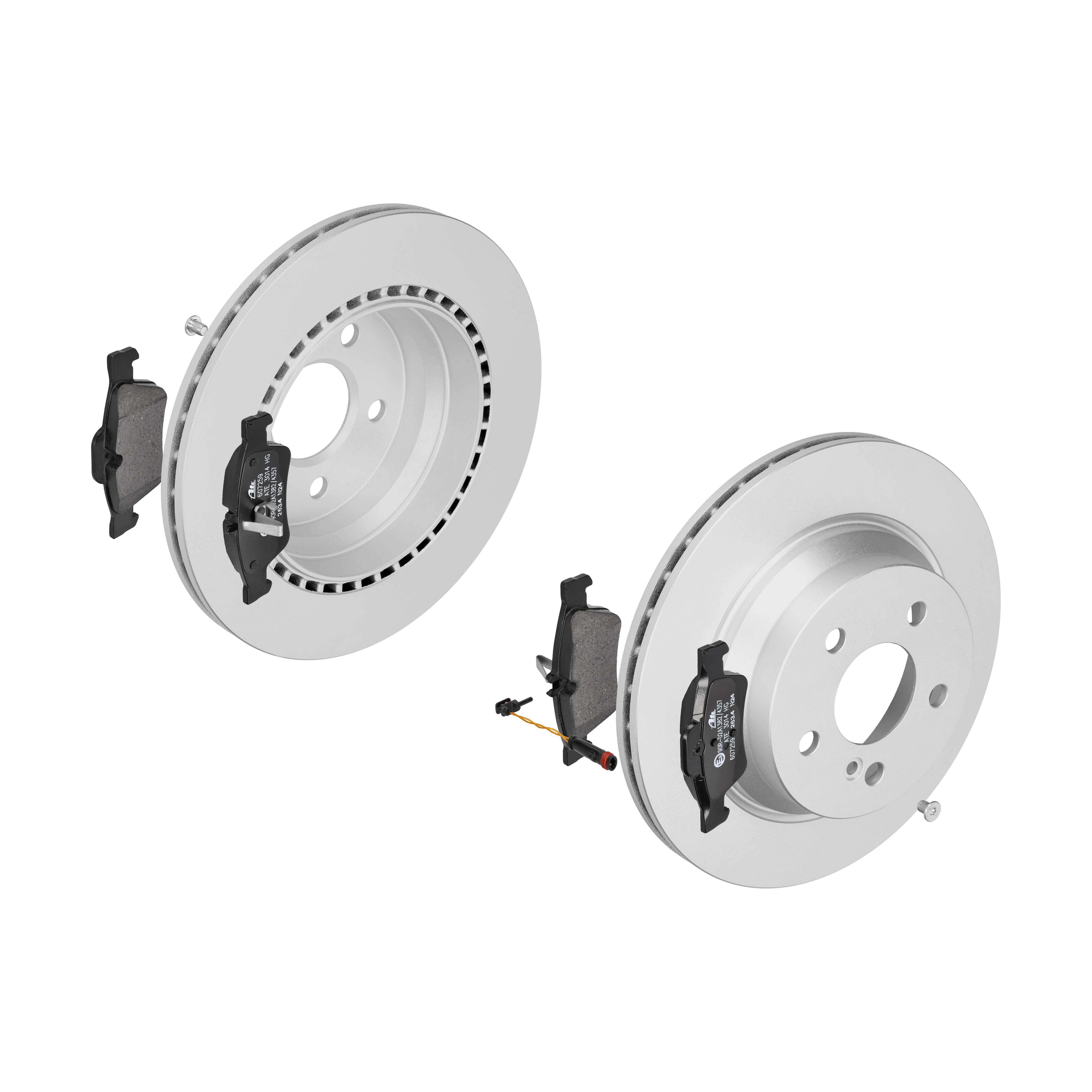ATE Bremsesæt, skivebremser ijf141eda7 bagaksel ventileret 300mm 22mm for MERCEDES-BENZ MAYBACH
