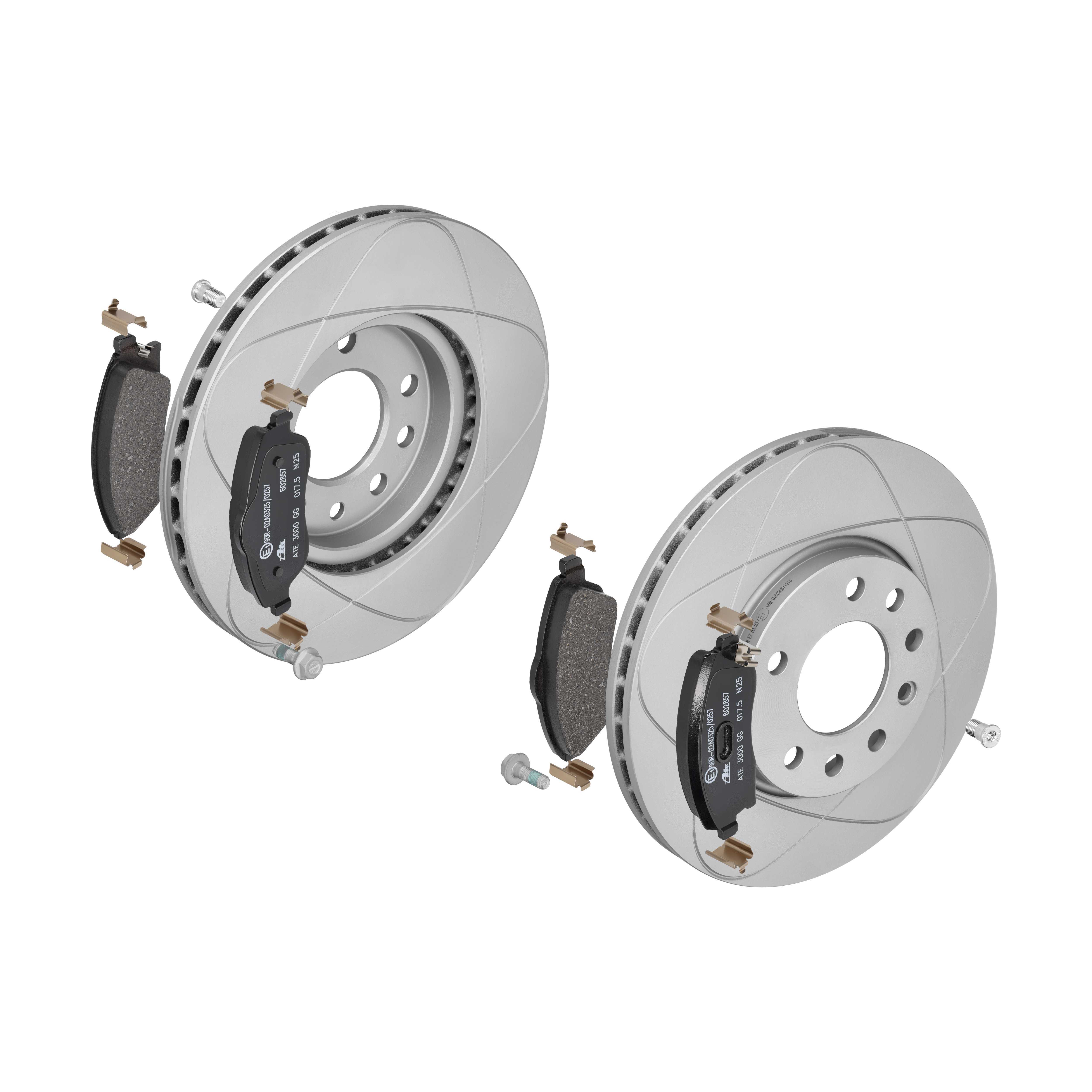 ATE Bremsesæt, skivebremser 142042993 foraksel ventileret 280mm 24mm for OPEL VAUXHALL CHEVROLET