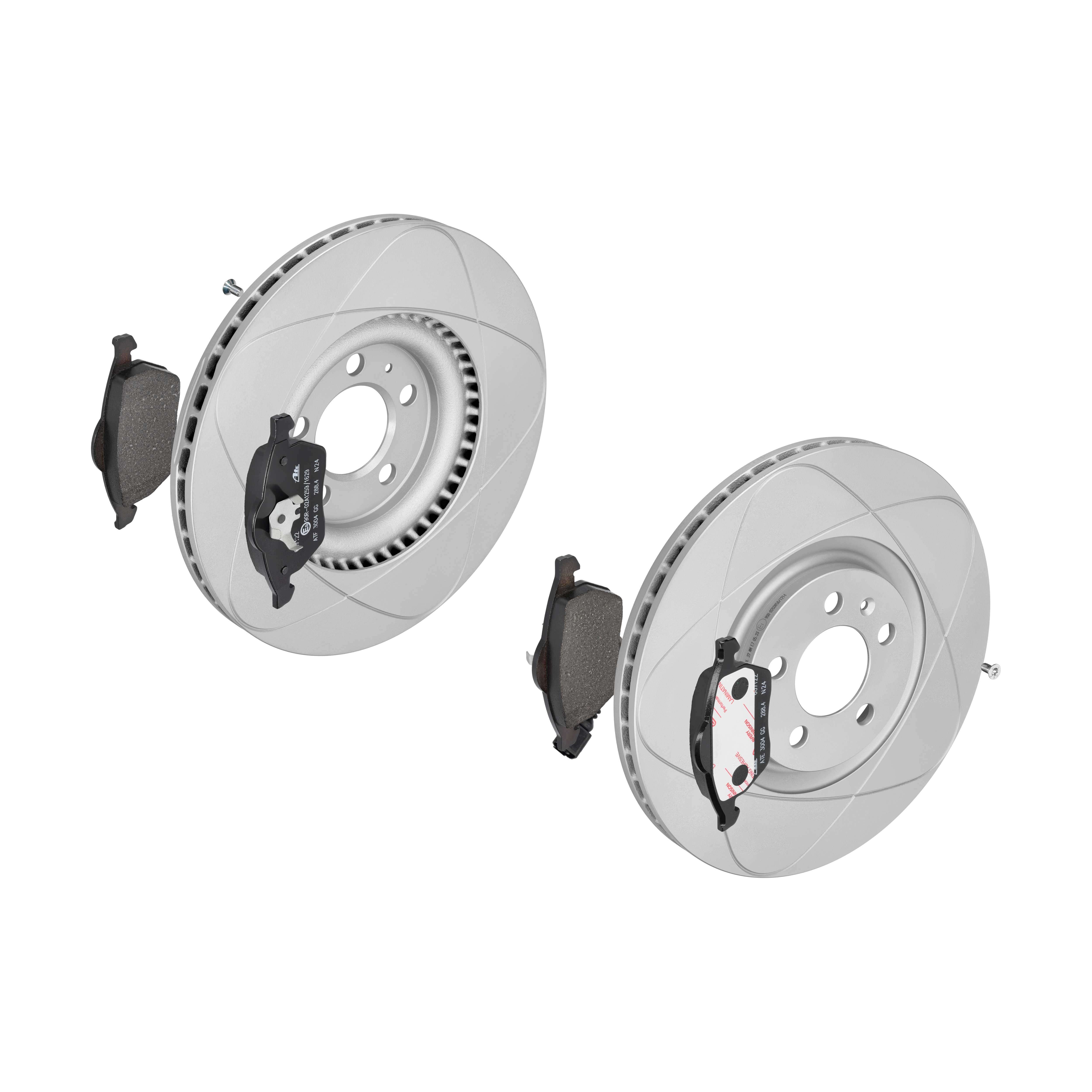 ATE Bremsesæt, skivebremser 142042982 foraksel ventileret 310mm 25mm for VAG SEAT SKODA
