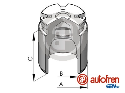AUTOFREN SEINSA Stempel, bremsekaliper d025120 for HYUNDAI MAZDA MG NISSAN ROVER TOYOTA LEXUS