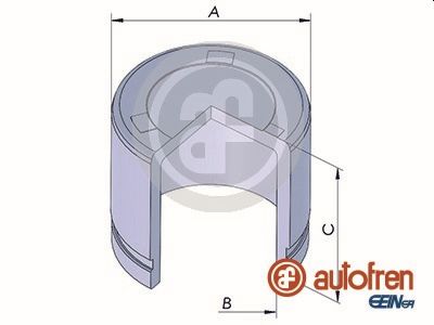 AUTOFREN SEINSA Stempel, bremsekaliper d025322 for NISSAN KIA