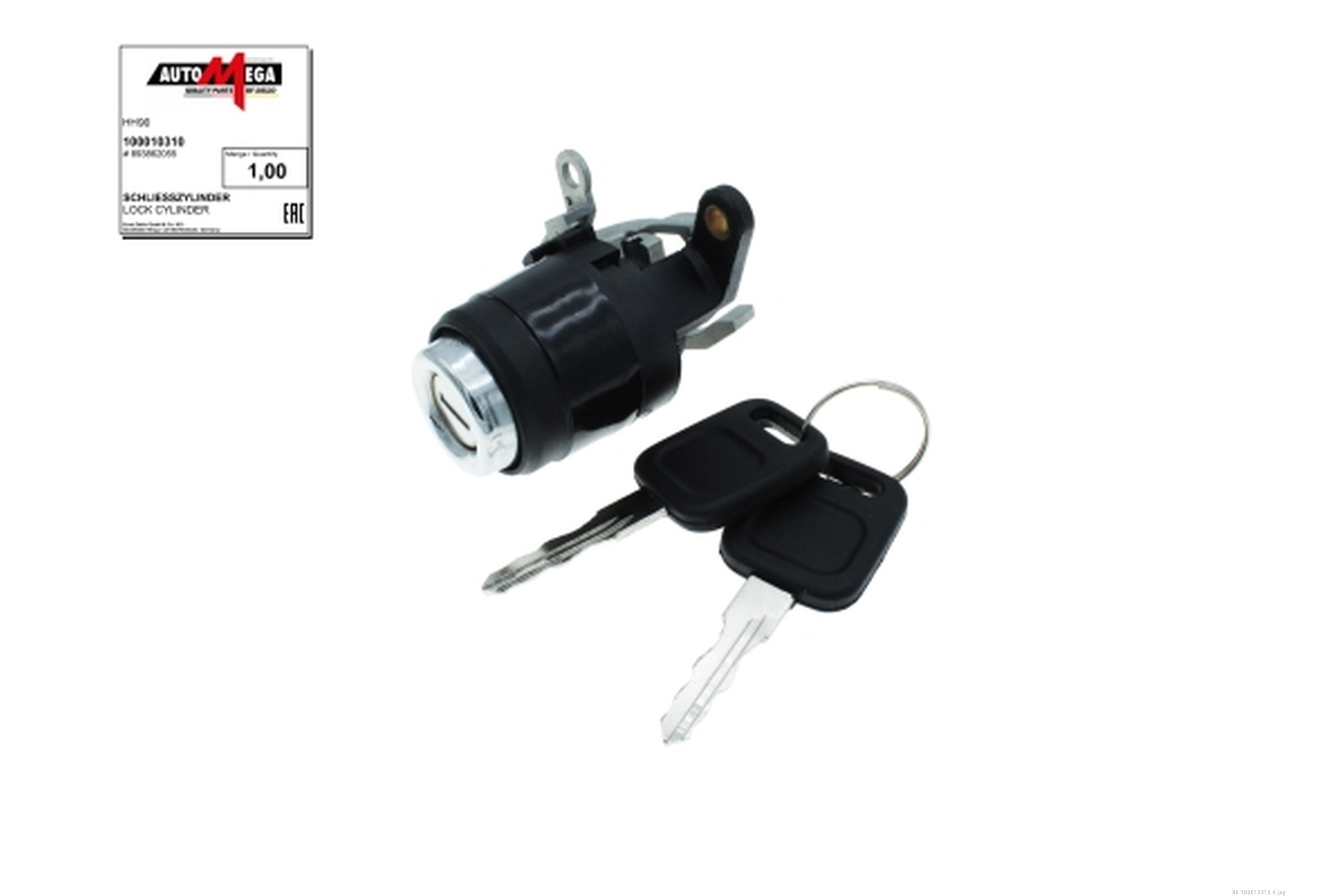 AUTOMEGA Låsecylinder 100010310 for VAG