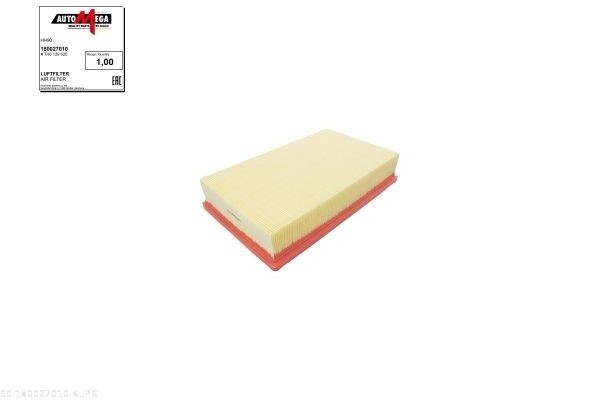 AUTOMEGA Luftfilter 180027010 Filterindsats length_1_mm_814|Længde 1 [mm]|188 length_mm_203|Længde [mm]|316 width_mm_206|Bredde [mm]|190 height_mm_209