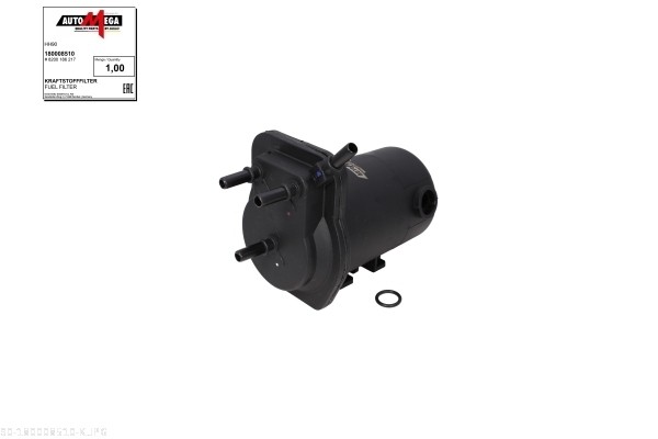 AUTOMEGA Brændstof-filter 180008510 Lednings 144mm for DACIA