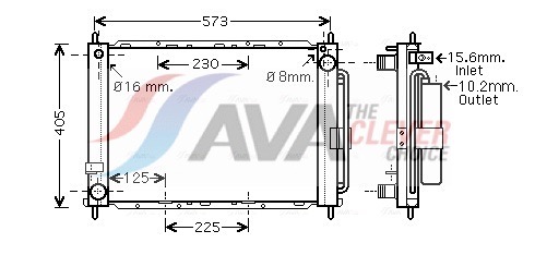 AVA CLEVER CHOICE Kølemodul rtm500 for RENAULT