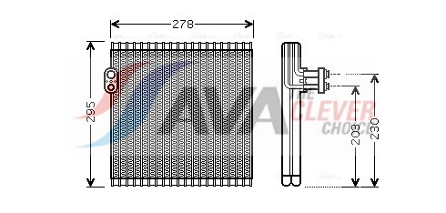 AVA CLEVER CHOICE Fordamper, klimaanlæg tov485 for TOYOTA LEXUS