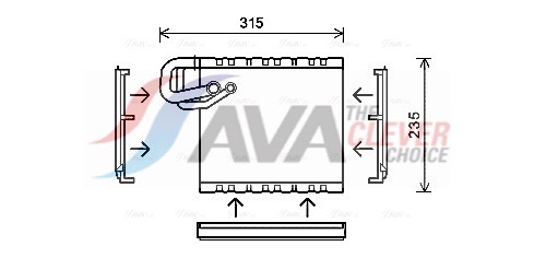 AVA CLEVER CHOICE Fordamper, klimaanlæg msv550 for MERCEDES-BENZ VW