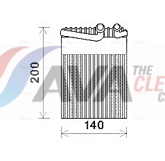 AVA CLEVER CHOICE Fordamper, klimaanlæg msv554 for MERCEDES-BENZ