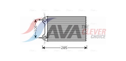 AVA CLEVER CHOICE Varmeelement, kabinevarme aia6254 for AUDI