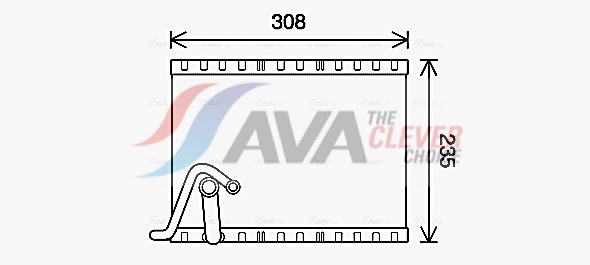 AVA CLEVER CHOICE Fordamper, klimaanlæg pev401 for PEUGEOT DS