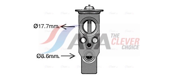 AVA CLEVER CHOICE Ekspansionsventil, klimaanlæg ft1479 for OPEL ABARTH VAUXHALL RENAULT