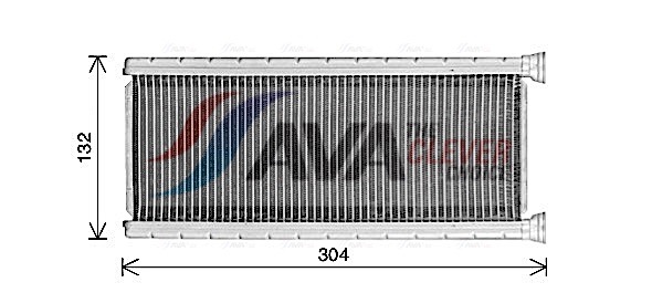AVA CLEVER CHOICE Varmeelement, kabinevarme cn6339 for VAUXHALL PEUGEOT DS TOYOTA