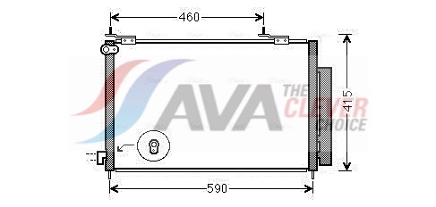 AVA CLEVER CHOICE Kondensor, klimaanlæg hd5242d for HONDA