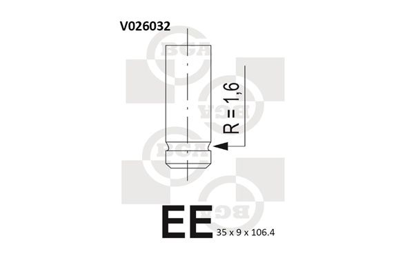 BGA Udstødningsventil v026032 for MERCEDES-BENZ SSANGYONG