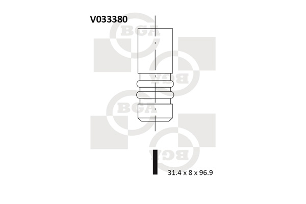 BGA Udstødningsventil v033380 for VOLVO VW AUDI