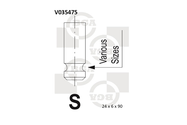 BGA Udstødningsventil v035475 for ROVER LAND ROVER