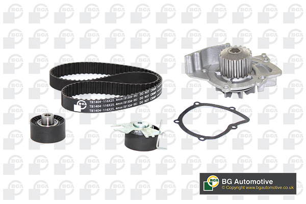 BGA Vandpumpe + tandremssæt tb1404cpk for FORD VOLVO FIAT CITROËN PEUGEOT