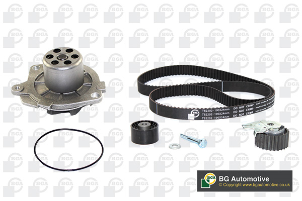 BGA Vandpumpe + tandremssæt tb2202cpk for OPEL FIAT ALFA ROMEO SAAB SUZUKI